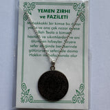Yemen Zirhi ve Fazileti Kolye Halskette Metall