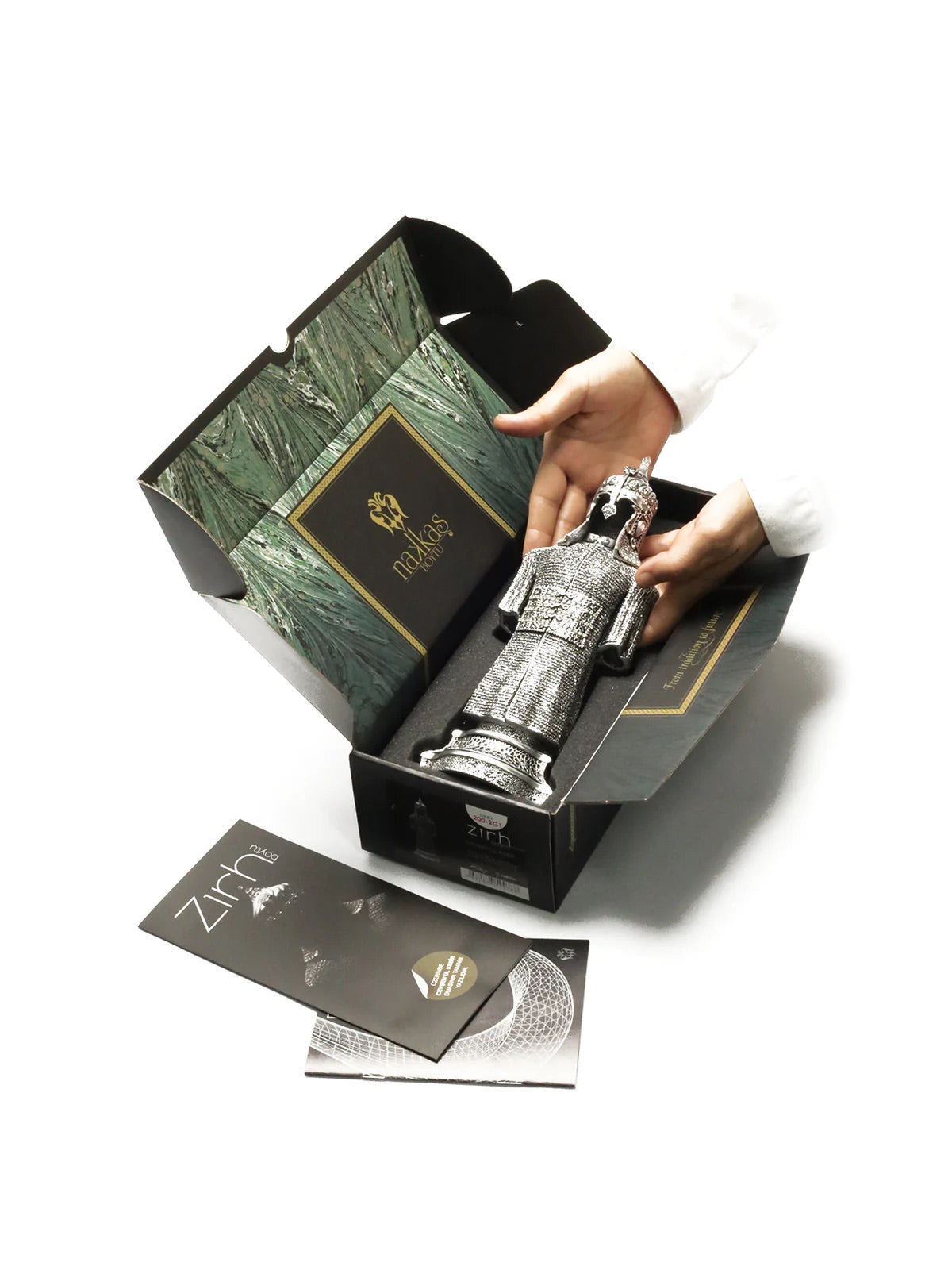 Zırh Boytu Gümüs Renk Biblo