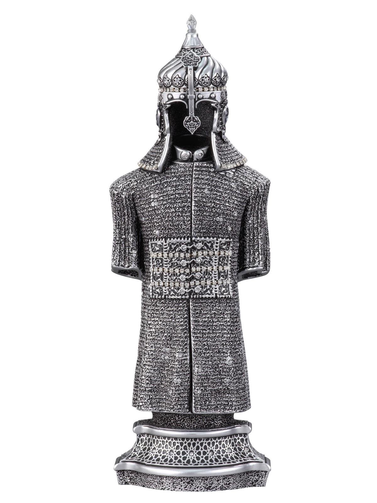 Zırh Boytu Gümüs Renk Biblo