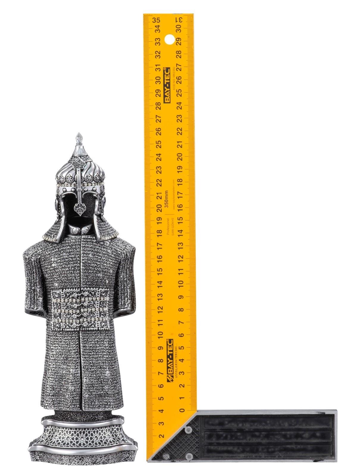 Zırh Boytu Gümüs Renk Biblo