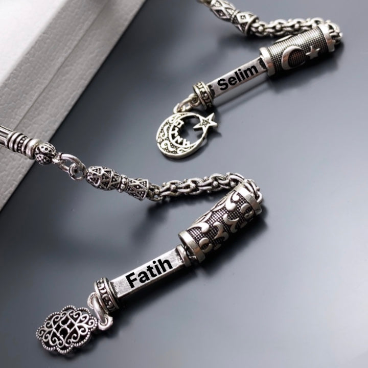 Ay Tasi Dogaltas Tesbih Lazer cift İsimli Püskül