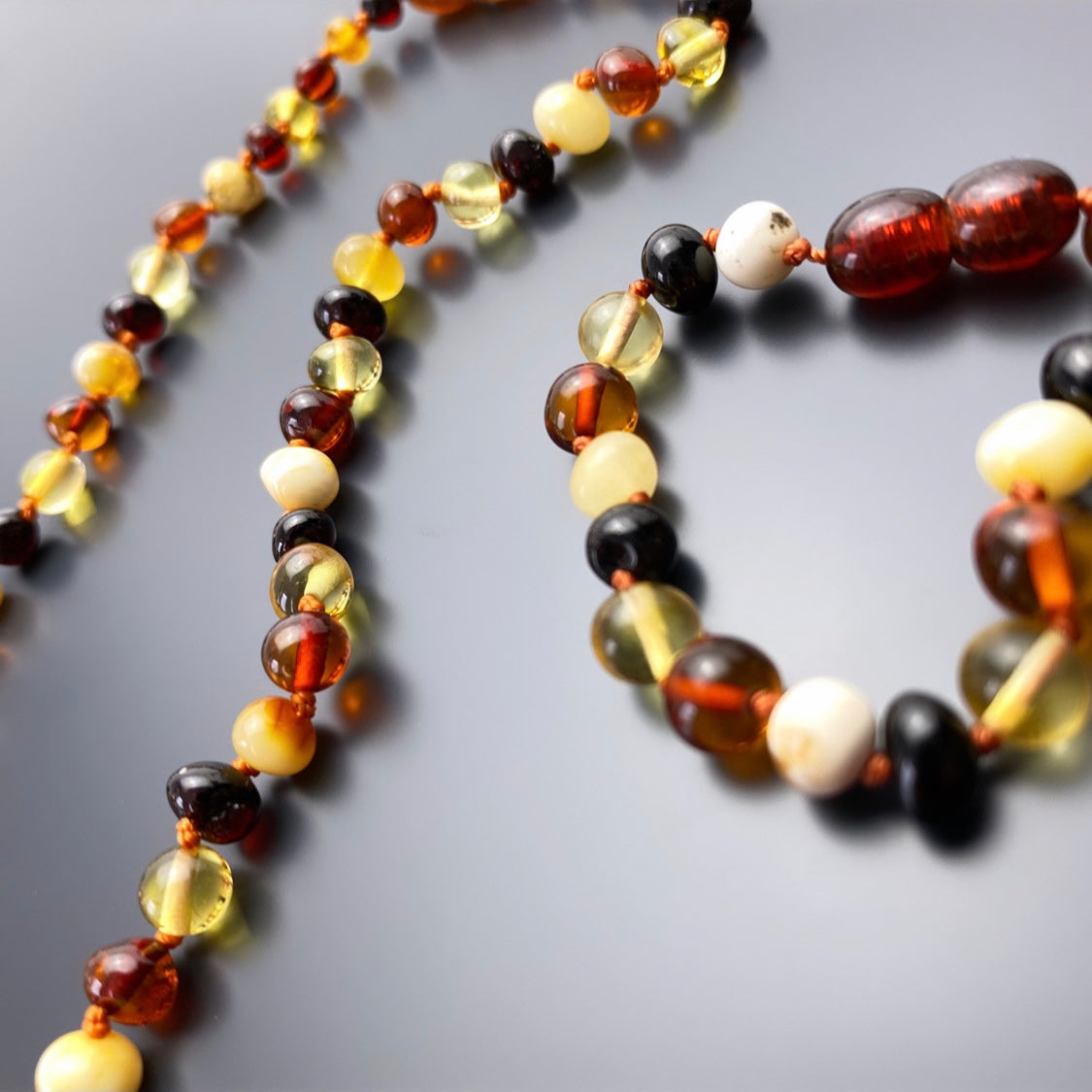 Bernsteinkette & Armband / Bebek Kolye Seti Kehribar