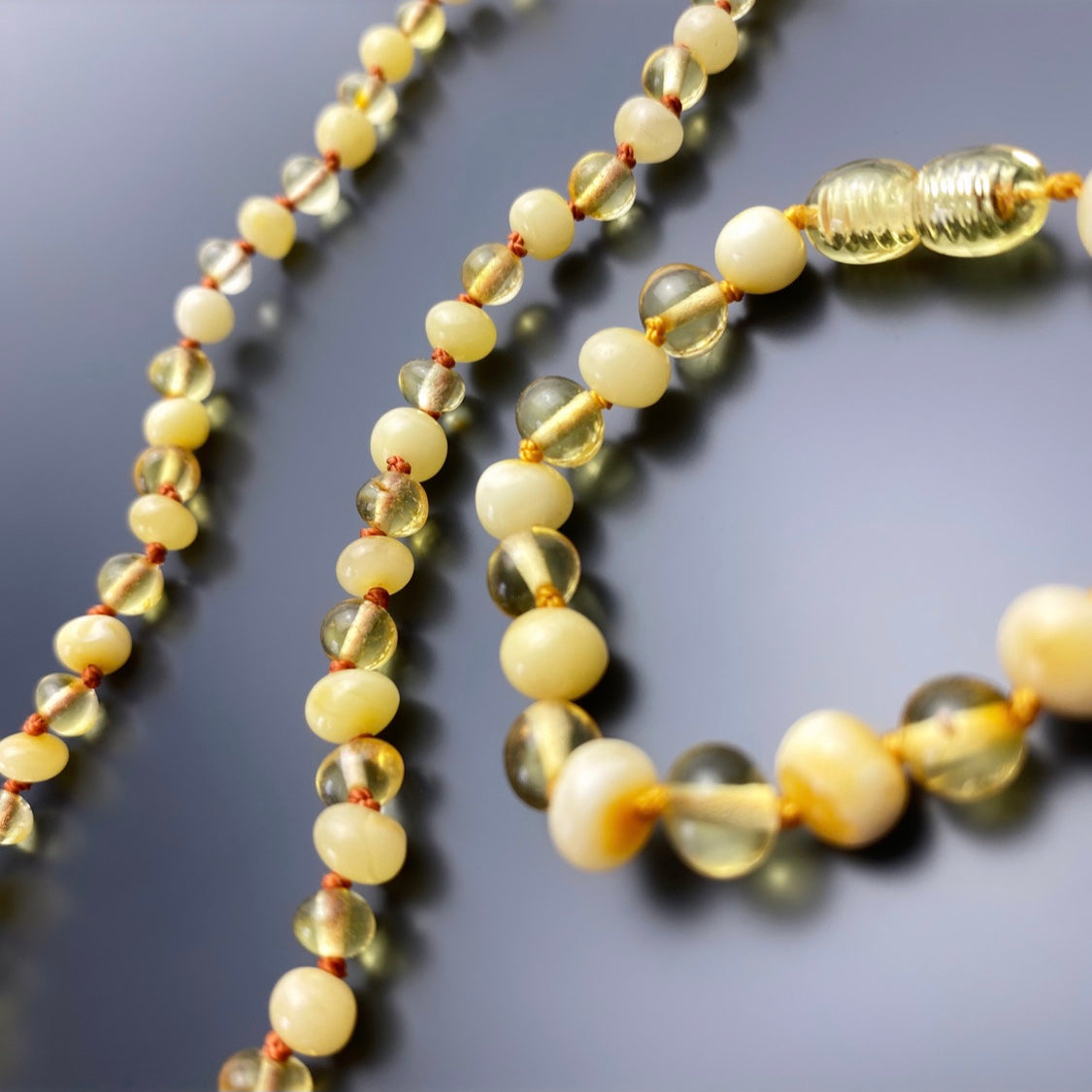 Bernsteinkette & Armband / Bebek Kolye Seti Kehribar