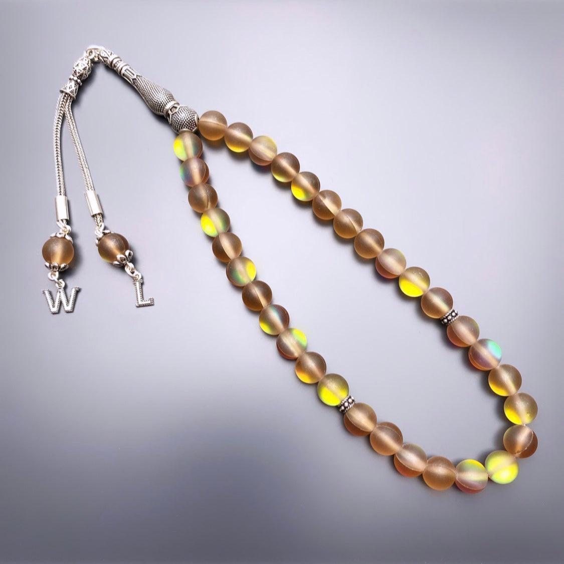 Thermal Quarz Matt Dogaltas Tesbih 925 Silver