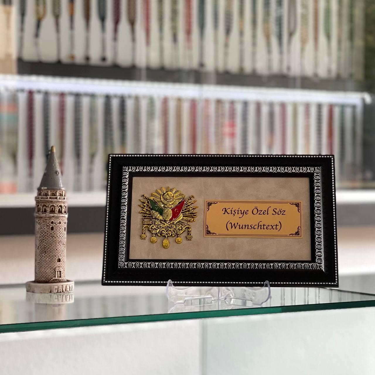 Bilderrahmen mit Wunschtext Osmanische Logo