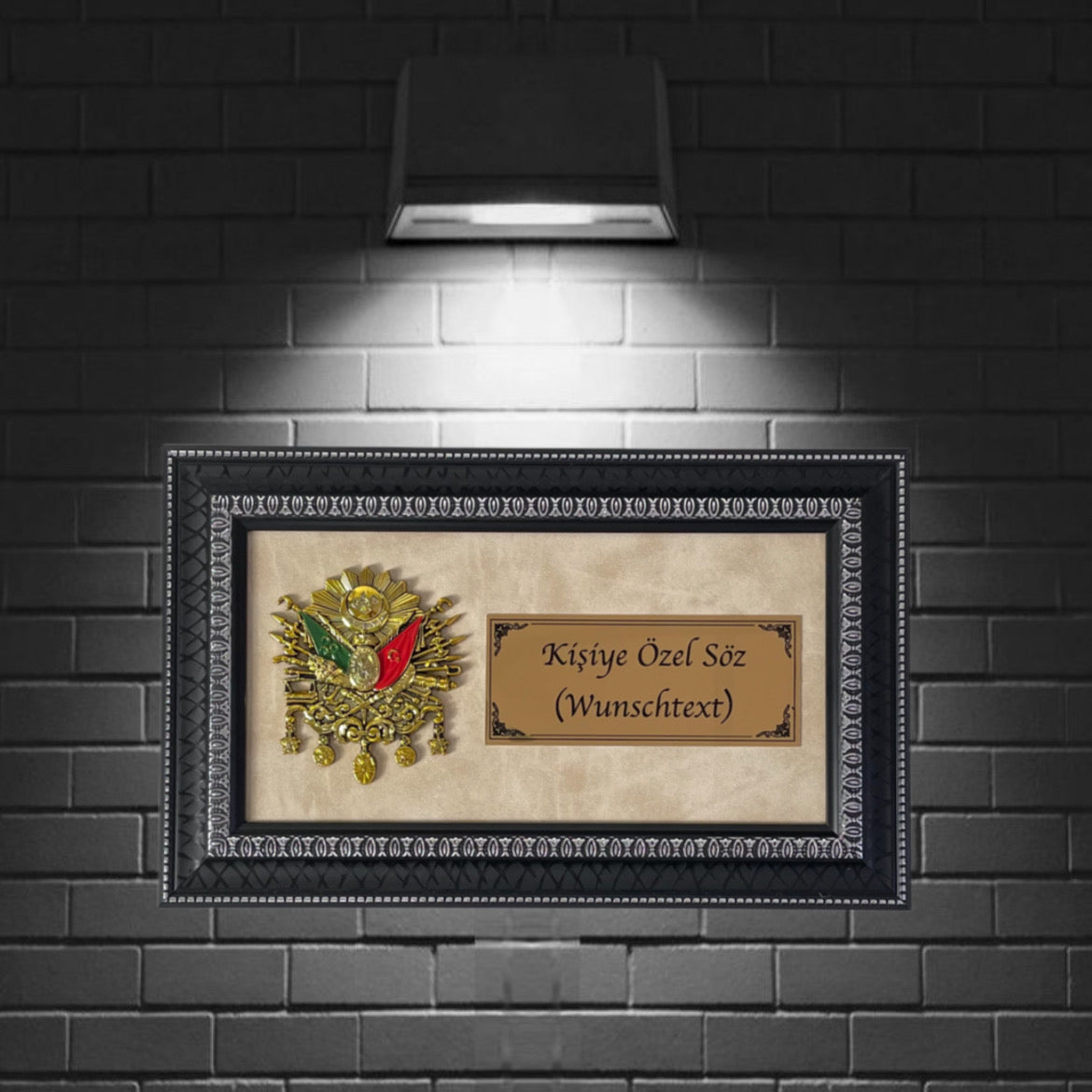 Bilderrahmen mit Wunschtext Osmanische Logo