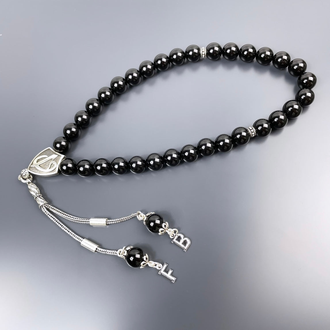 Onyx Dogaltas Tesbih Vav Elif 925 Silver