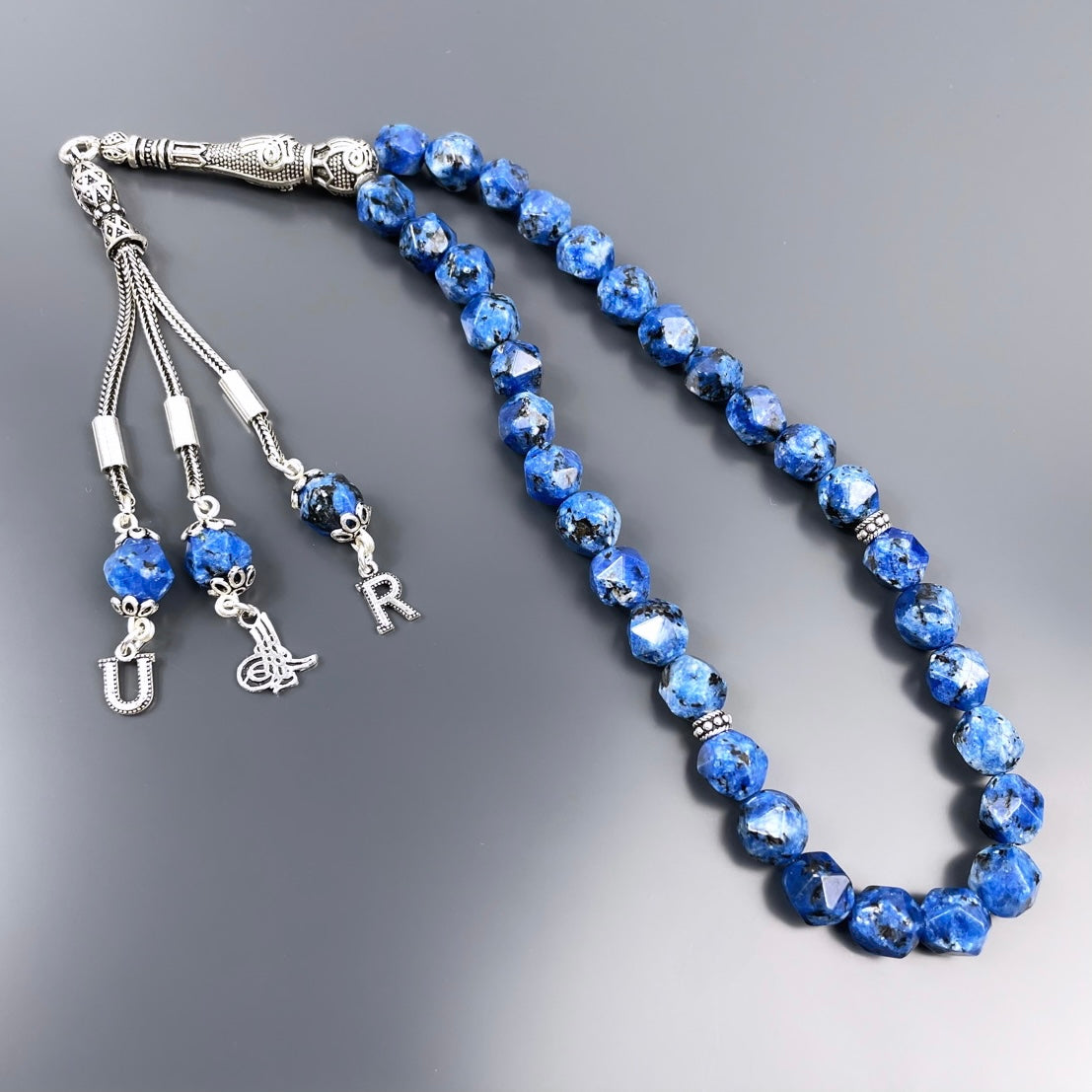 Jade Dogaltas Tesbih 925 Silver