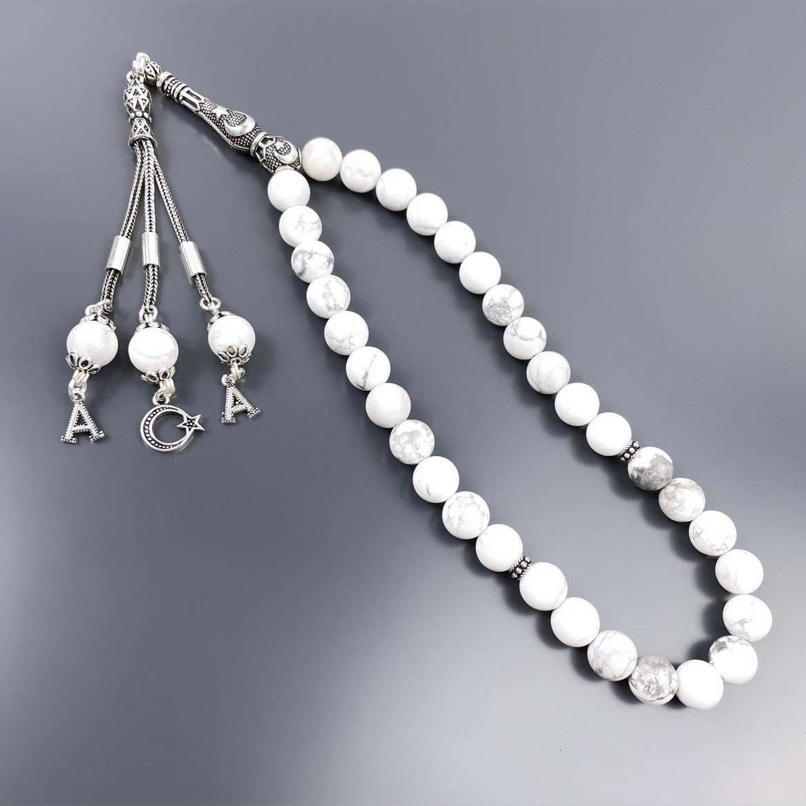 Howlith Dogaltas Tesbih 925 Silver