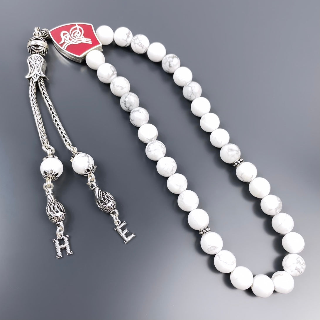 Howlith Dogaltas Tesbih Tugra Logo 925 Silber