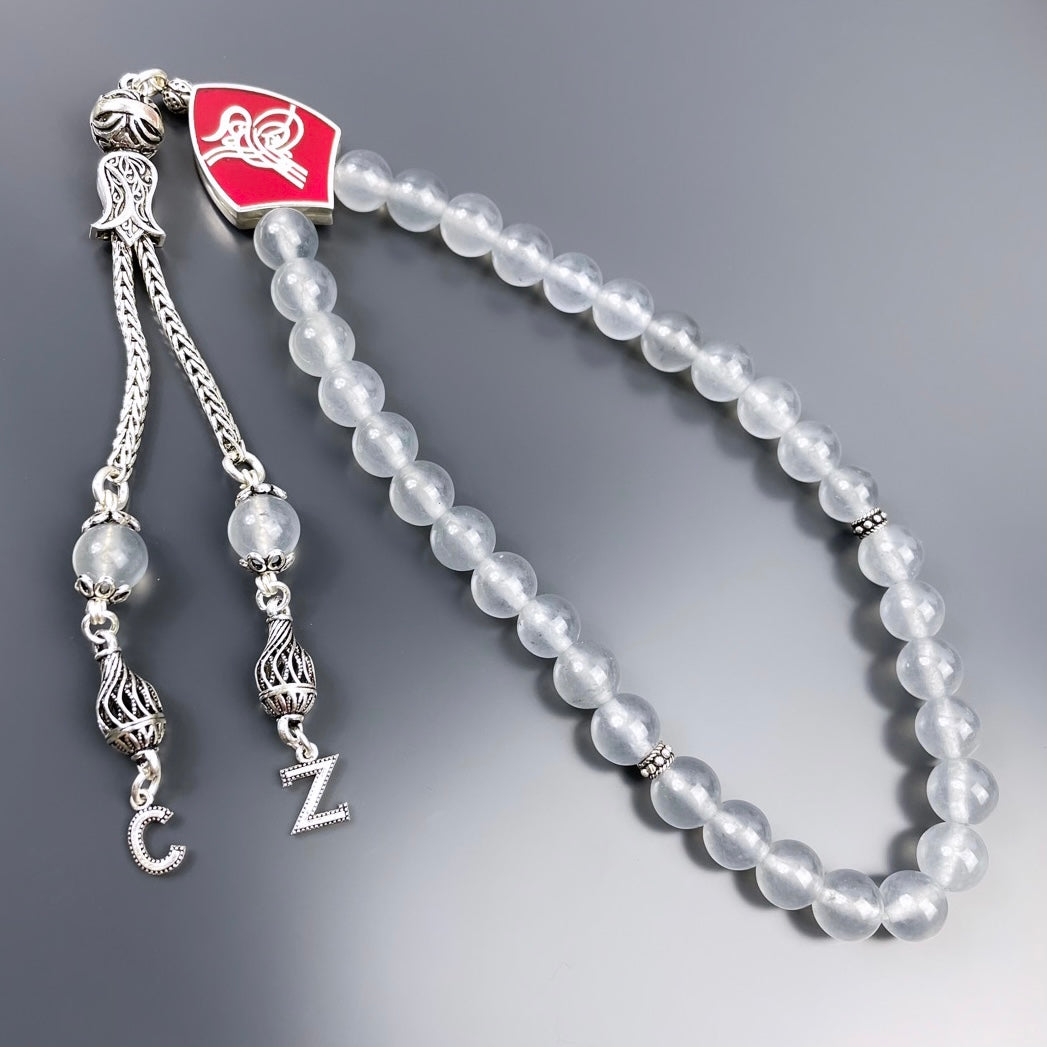 Jade Dogaltas Tesbih Tugra Logo 925 Silber