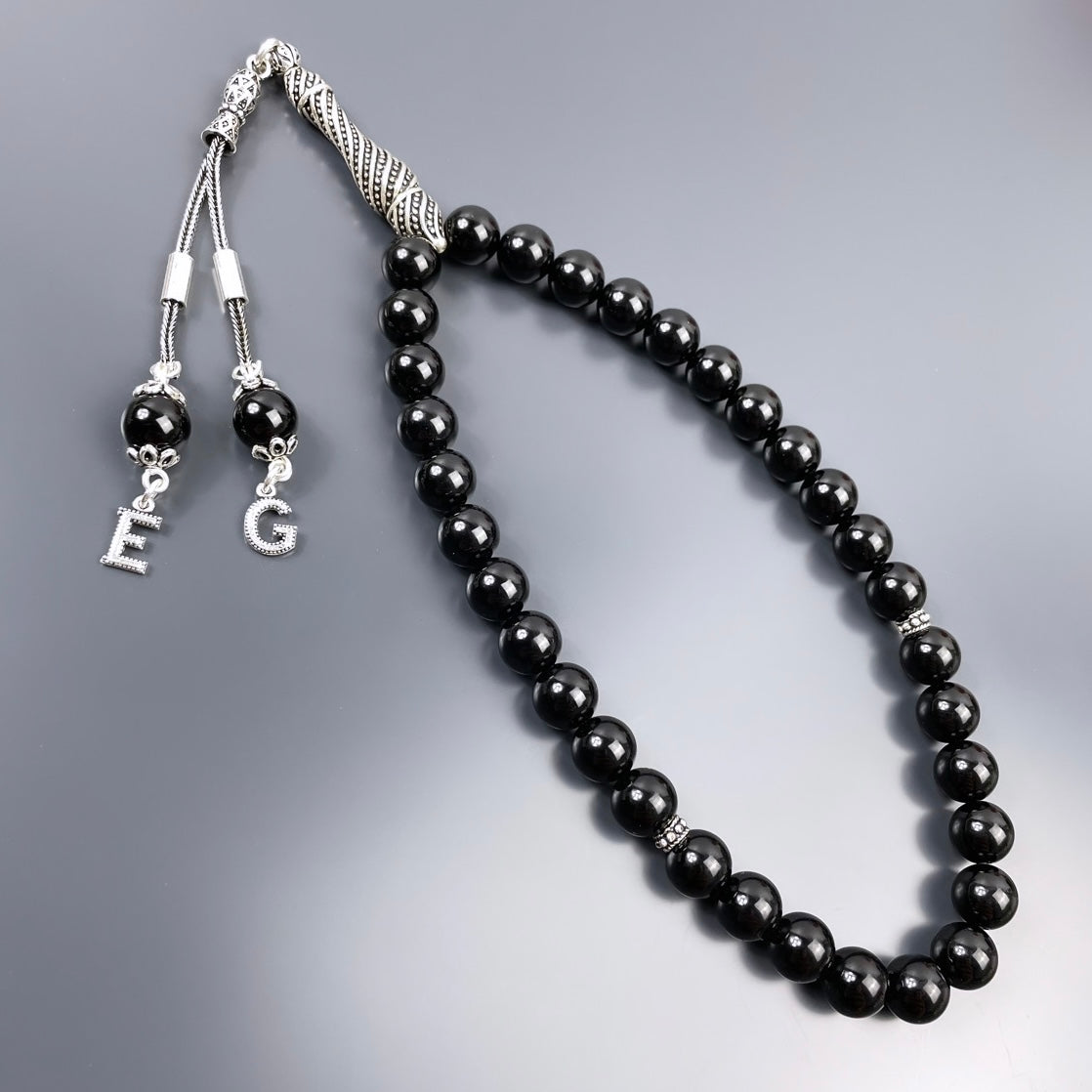 Onyx Dogaltas Tesbih 925 Silver