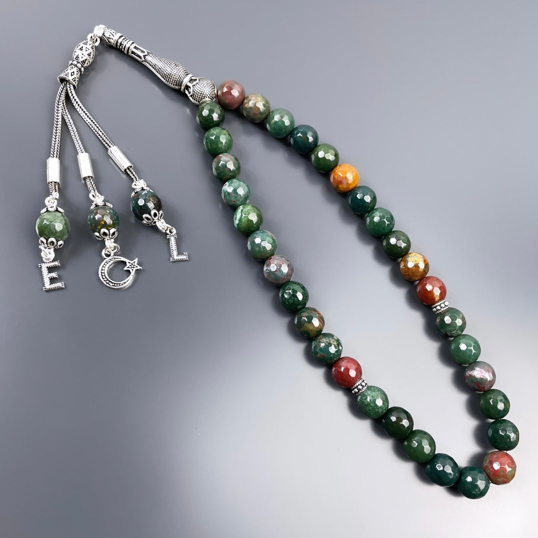 Jaspis Dogaltas Tesbih 925 Silver