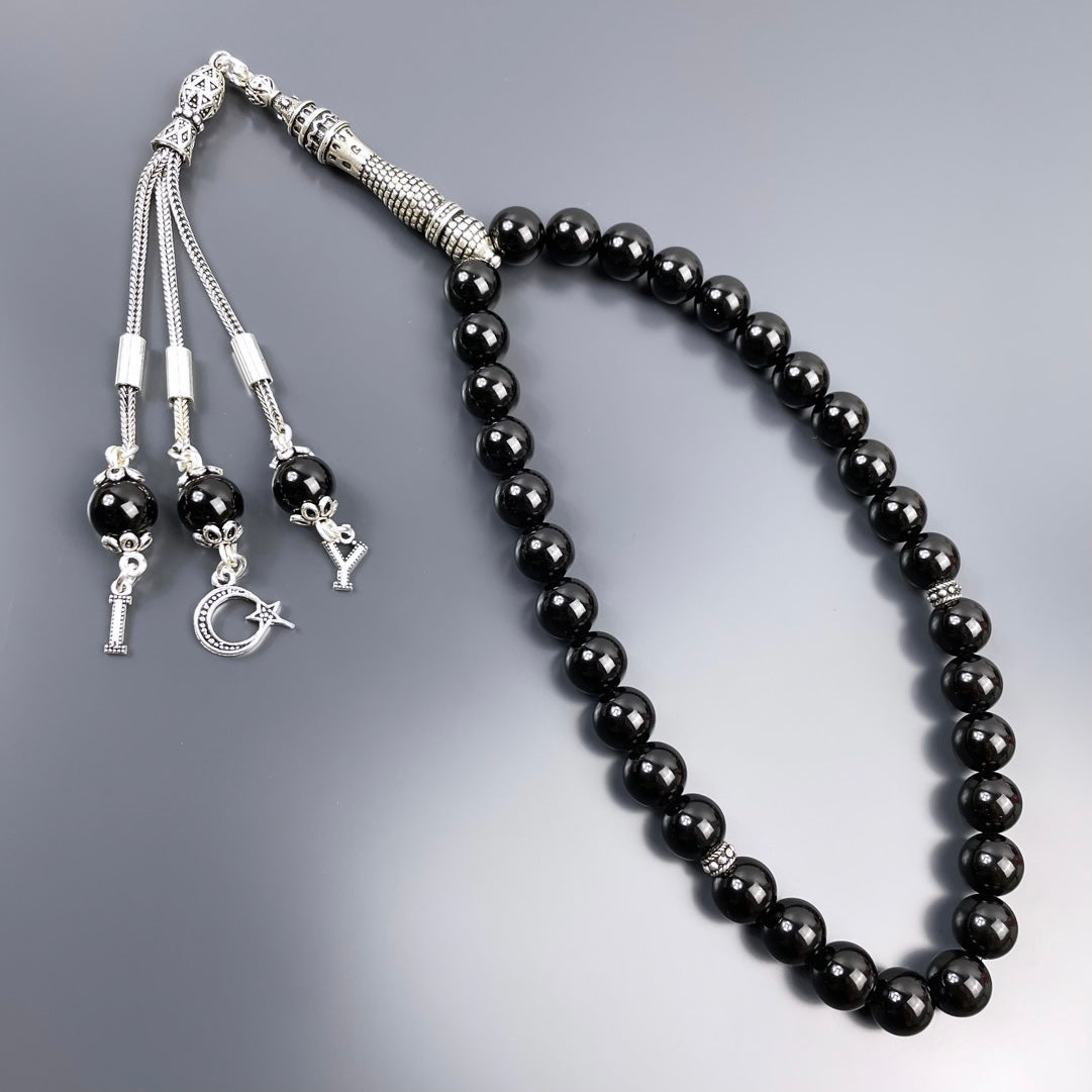 Onyx Dogaltas Tesbih 925 Silver