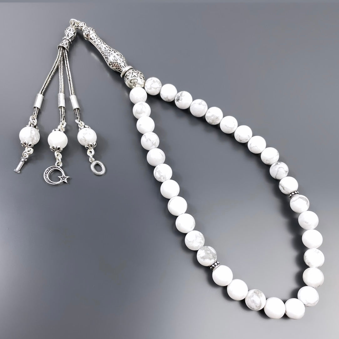 Howlith Dogaltas Tesbih 925 Silver