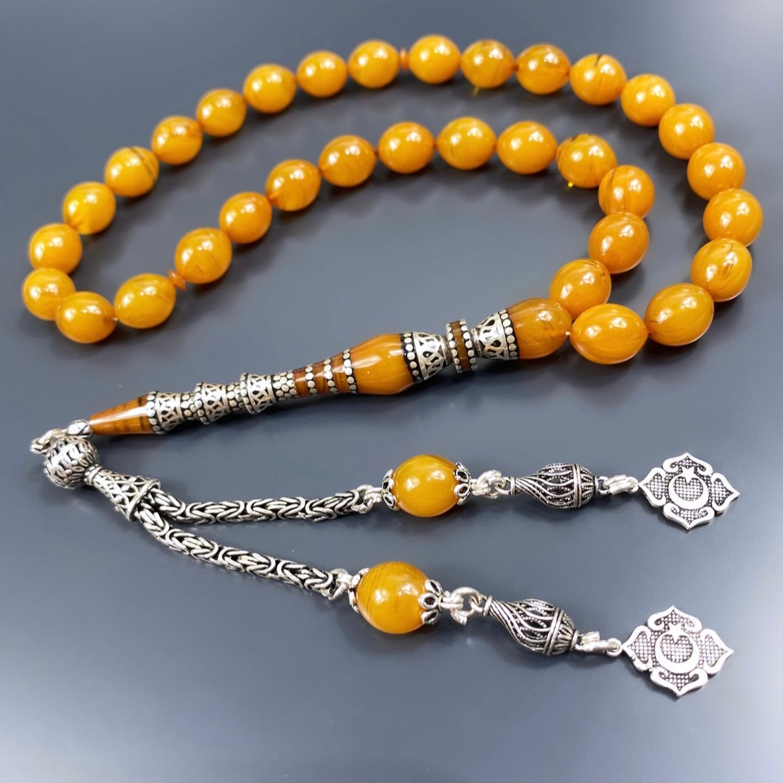 Ates / SIKMA Nakkas Kehribar Tesbih- Gebetskette