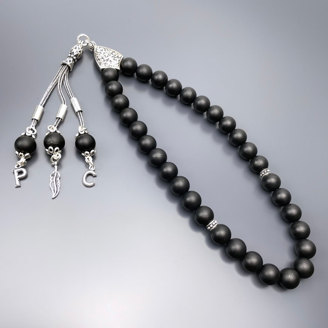 Onyx Özel Tasarim Tesbih 925 Silver