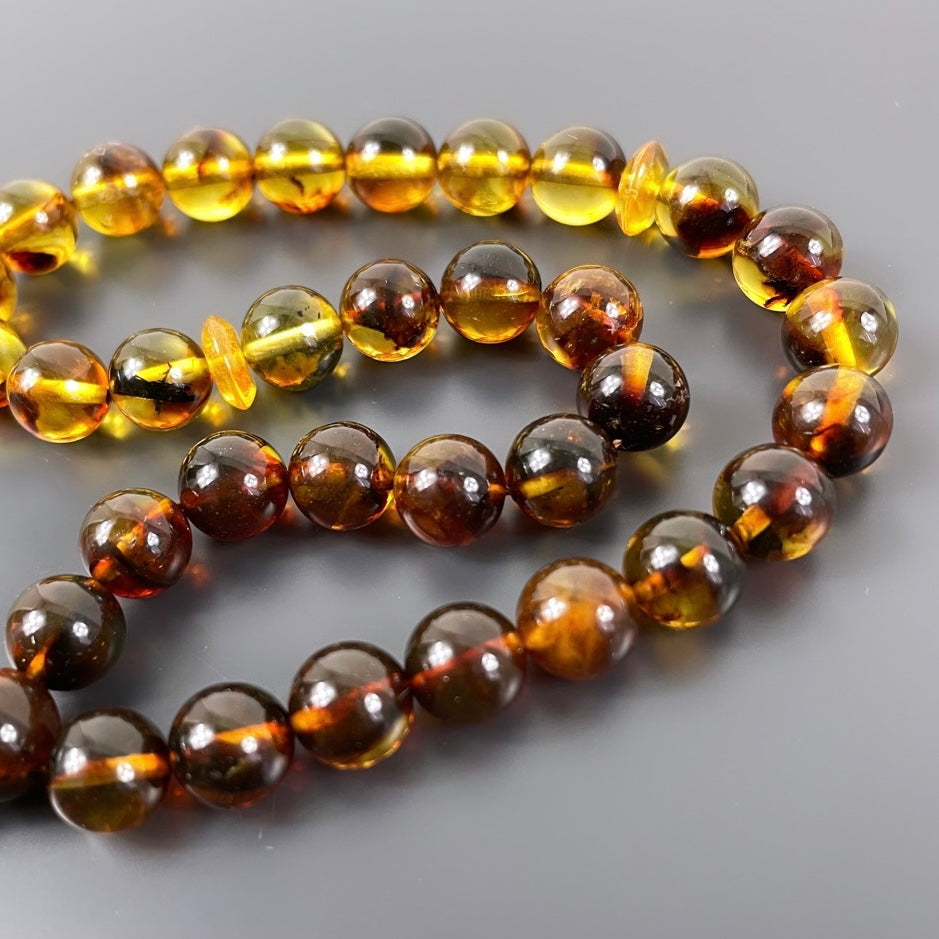 Bilek Boy Mini Renk Süzmesi Hakiki Kehribar Tesbih Harfli