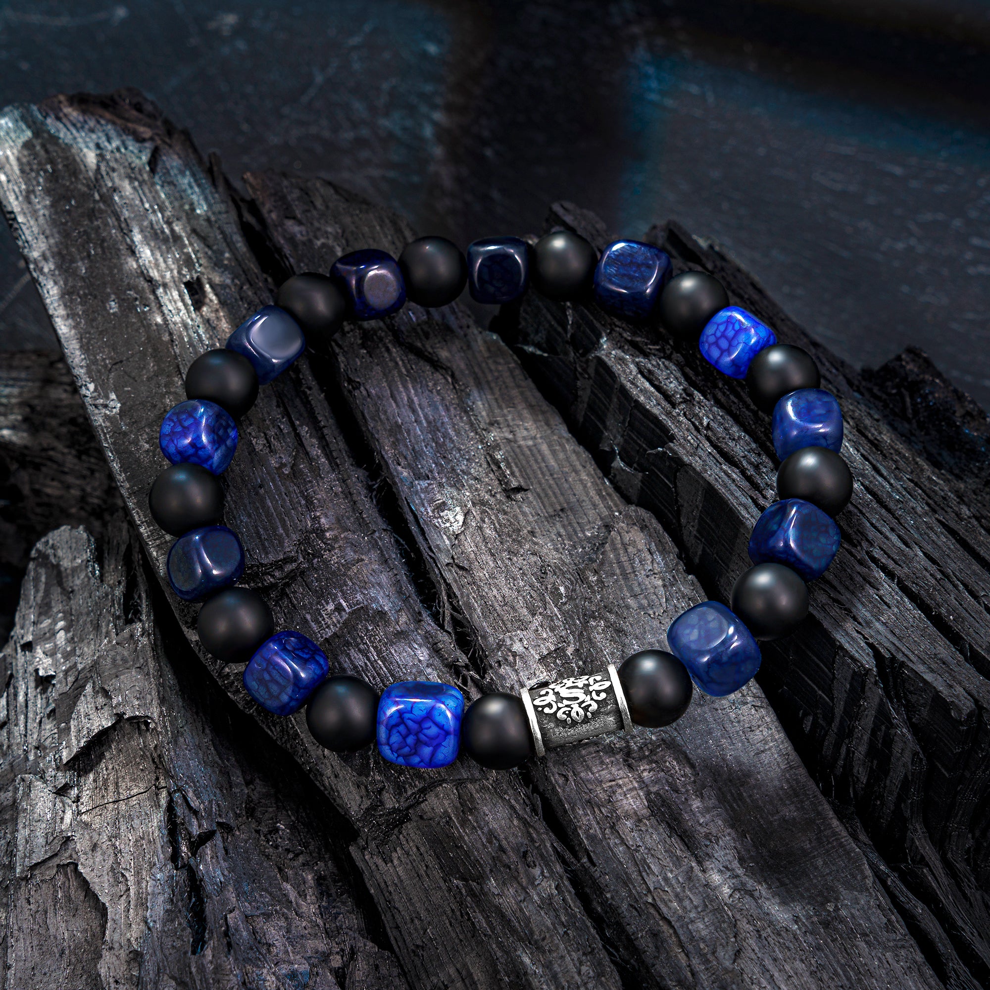 Perlenarmband Onyx Achat No.1