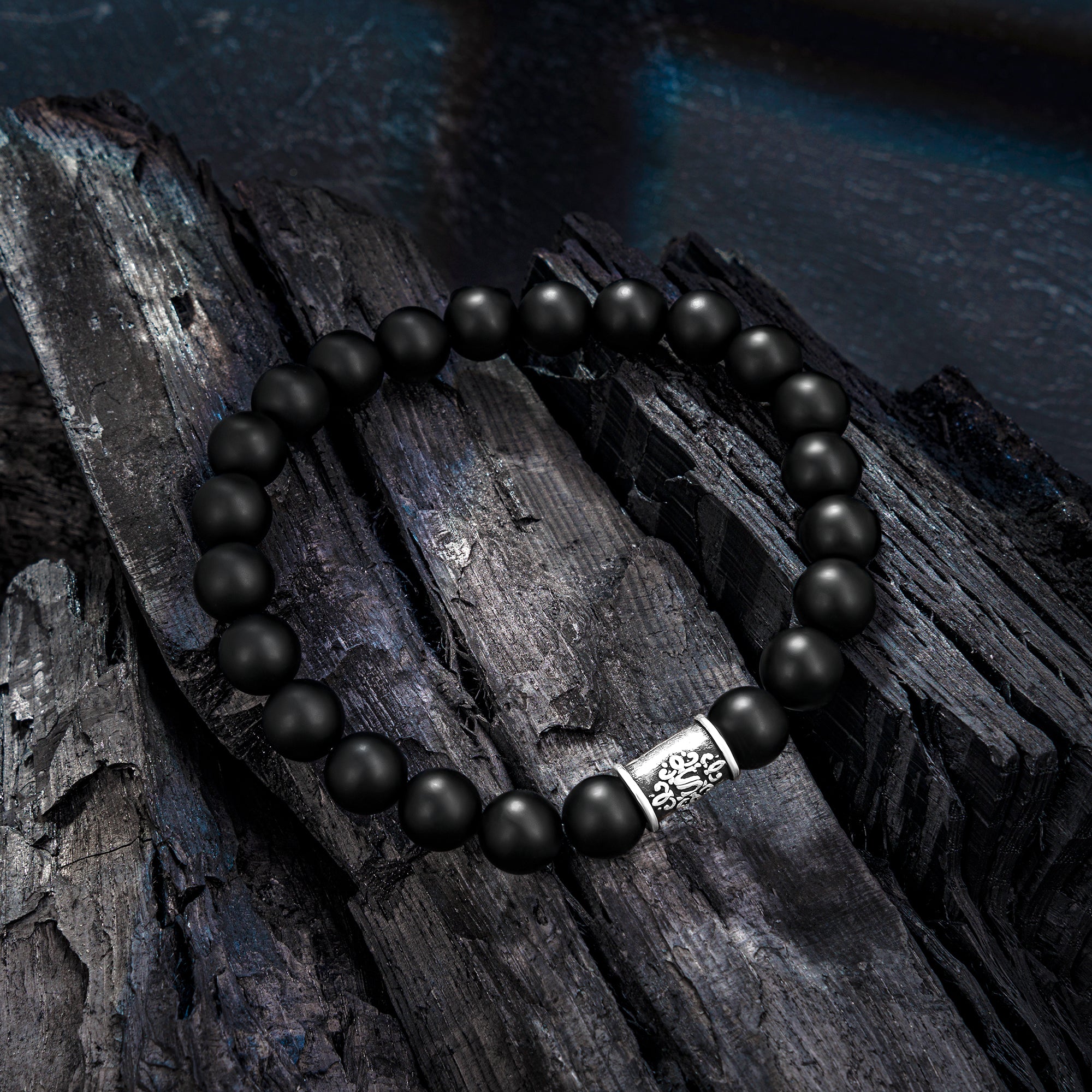 Perlenarmband Onyx matt No.9