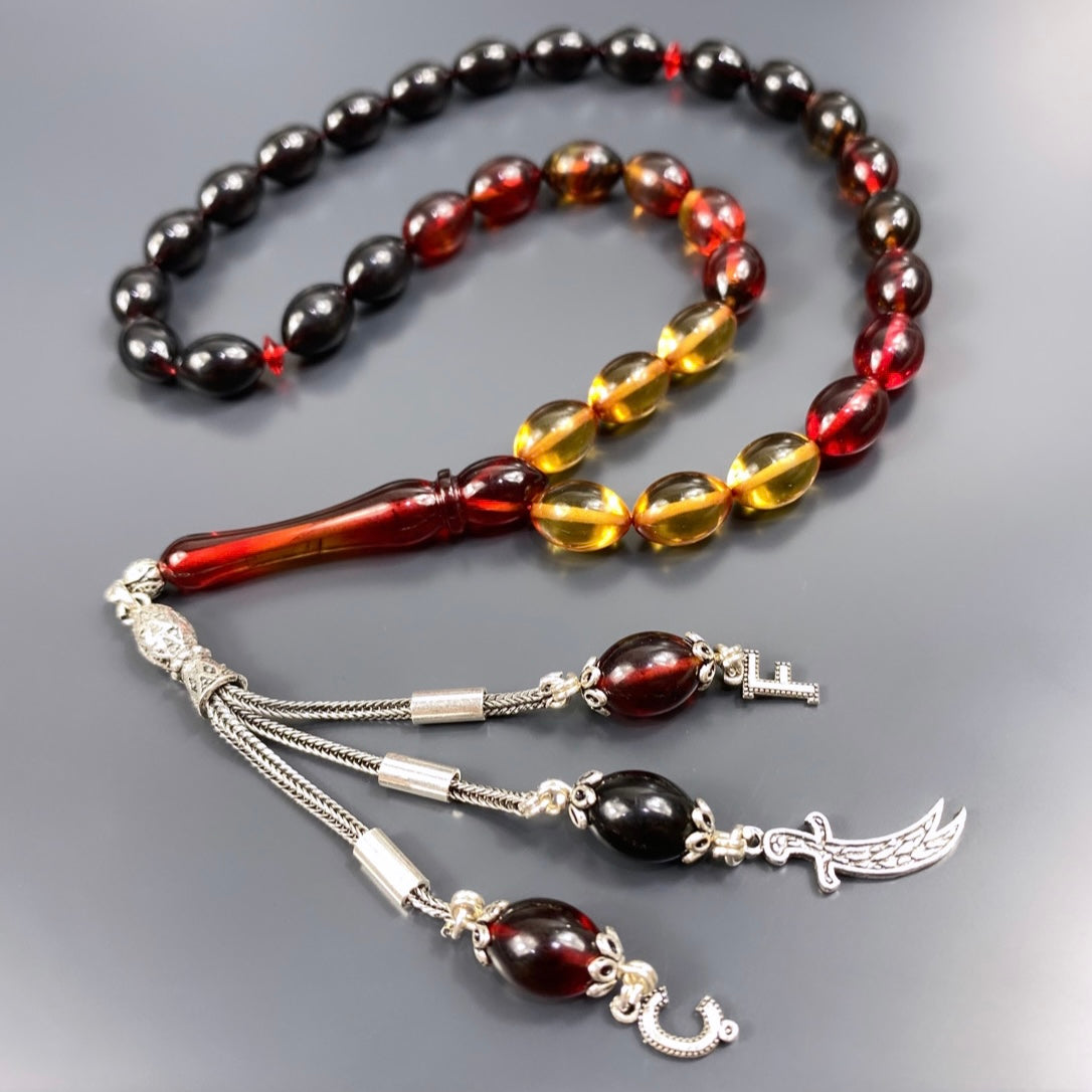 SIKMA Kehribar Tesbih / Gebetskette personalisiert mit Logo