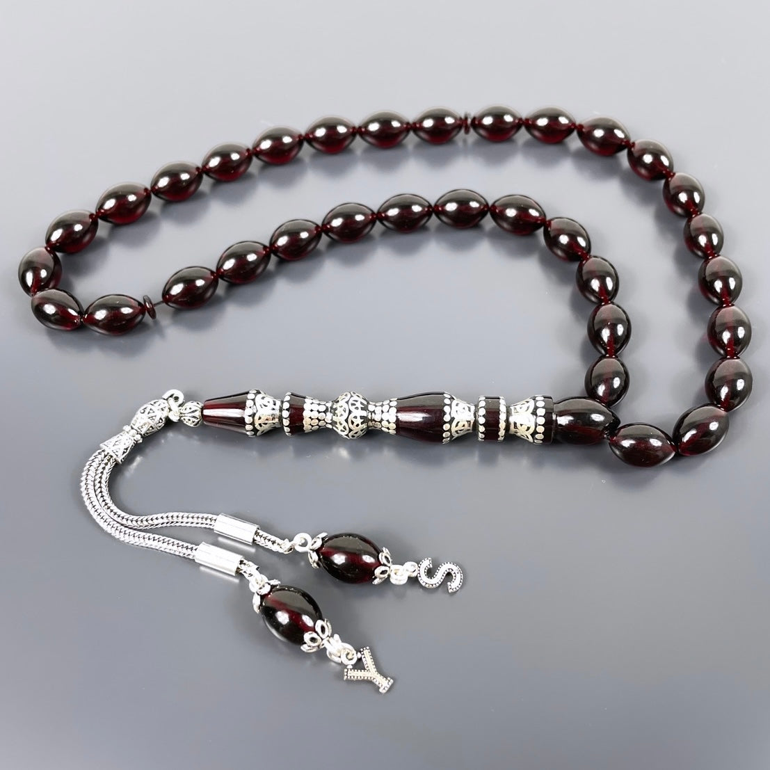 Ates / SIKMA Nakkas Kehribar Tesbih- Gebetskette personalisiert