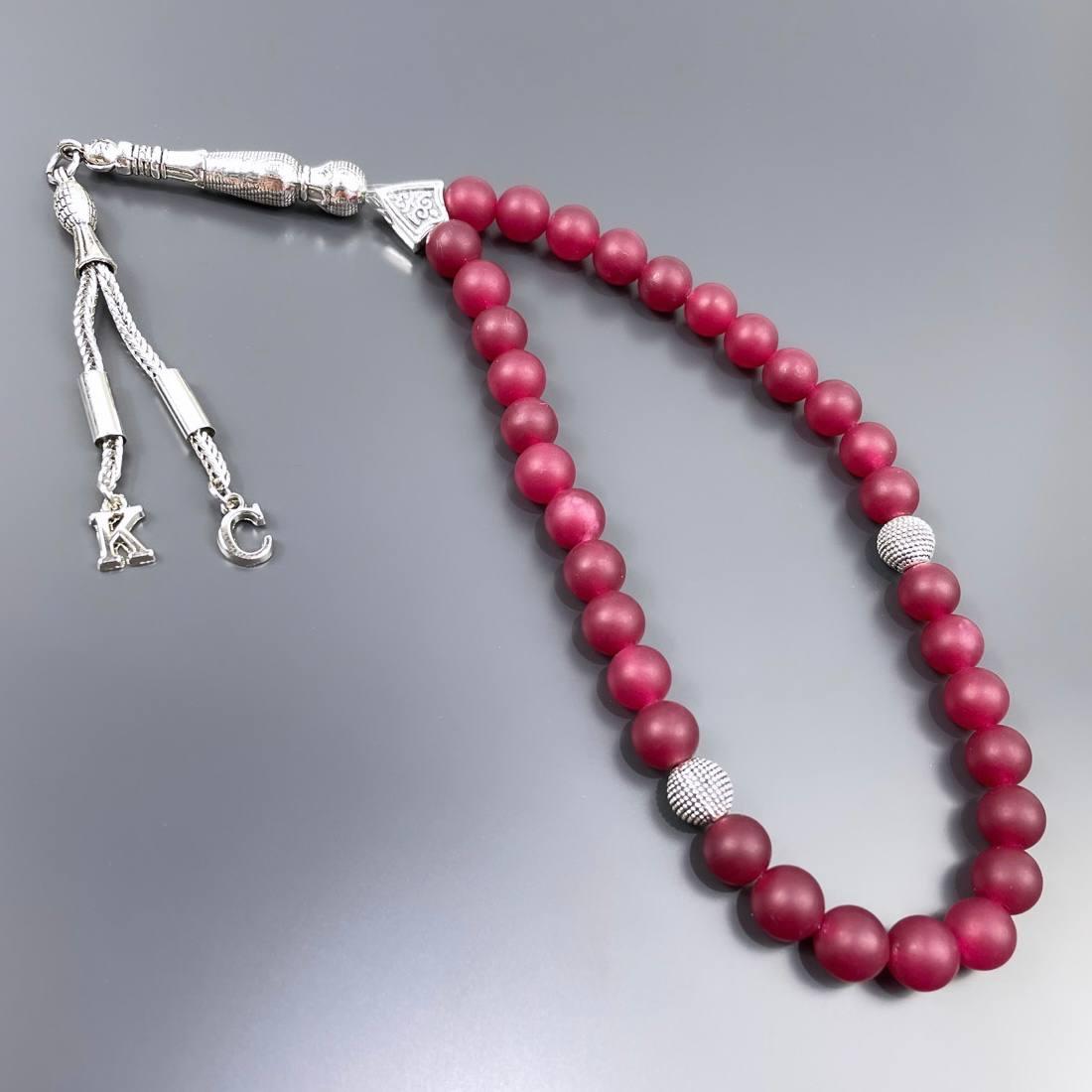 Tesbih / Gebetskette Jade Naturstein No.23