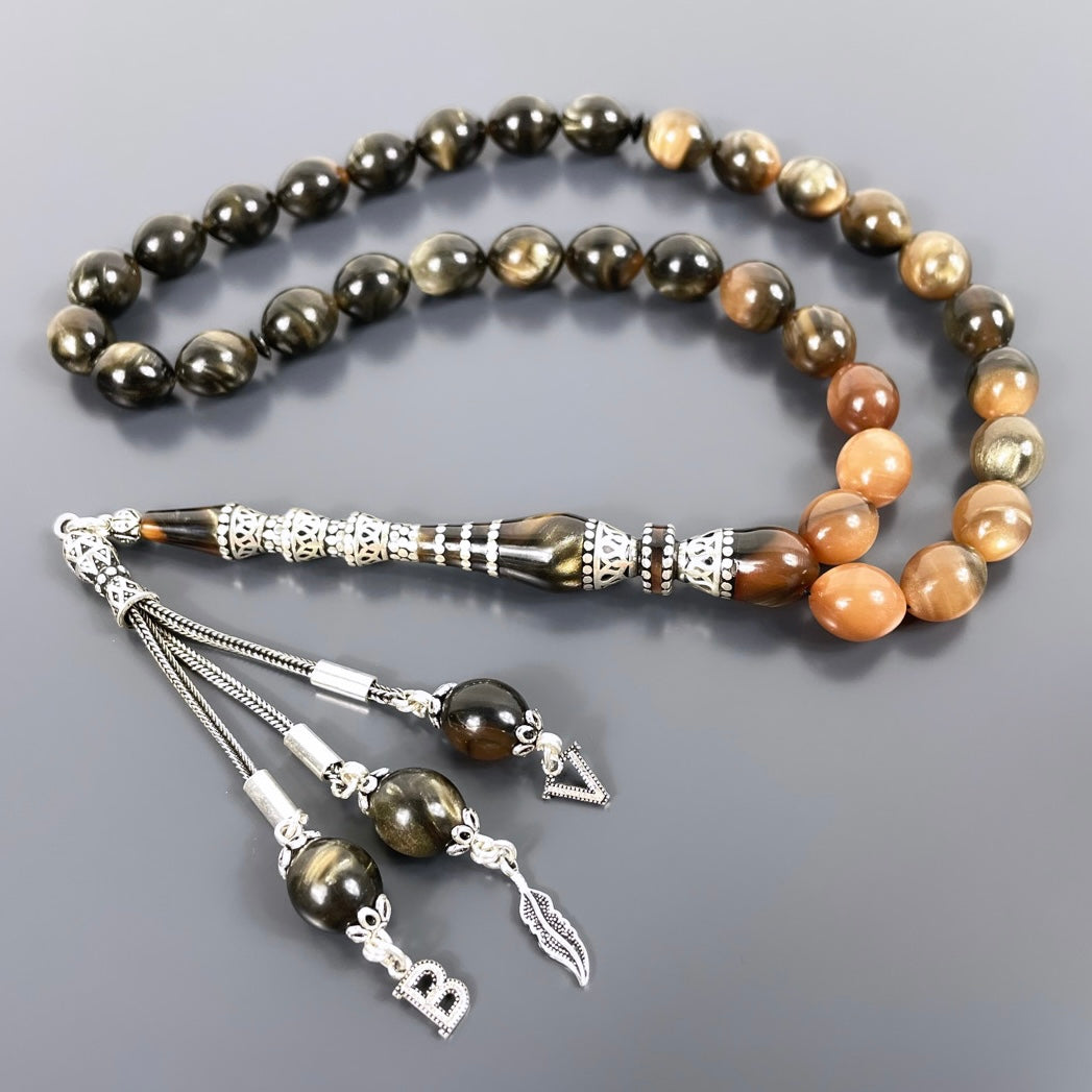 Ates / SIKMA Nakkas Kehribar Tesbih- Gebetskette personalisiert