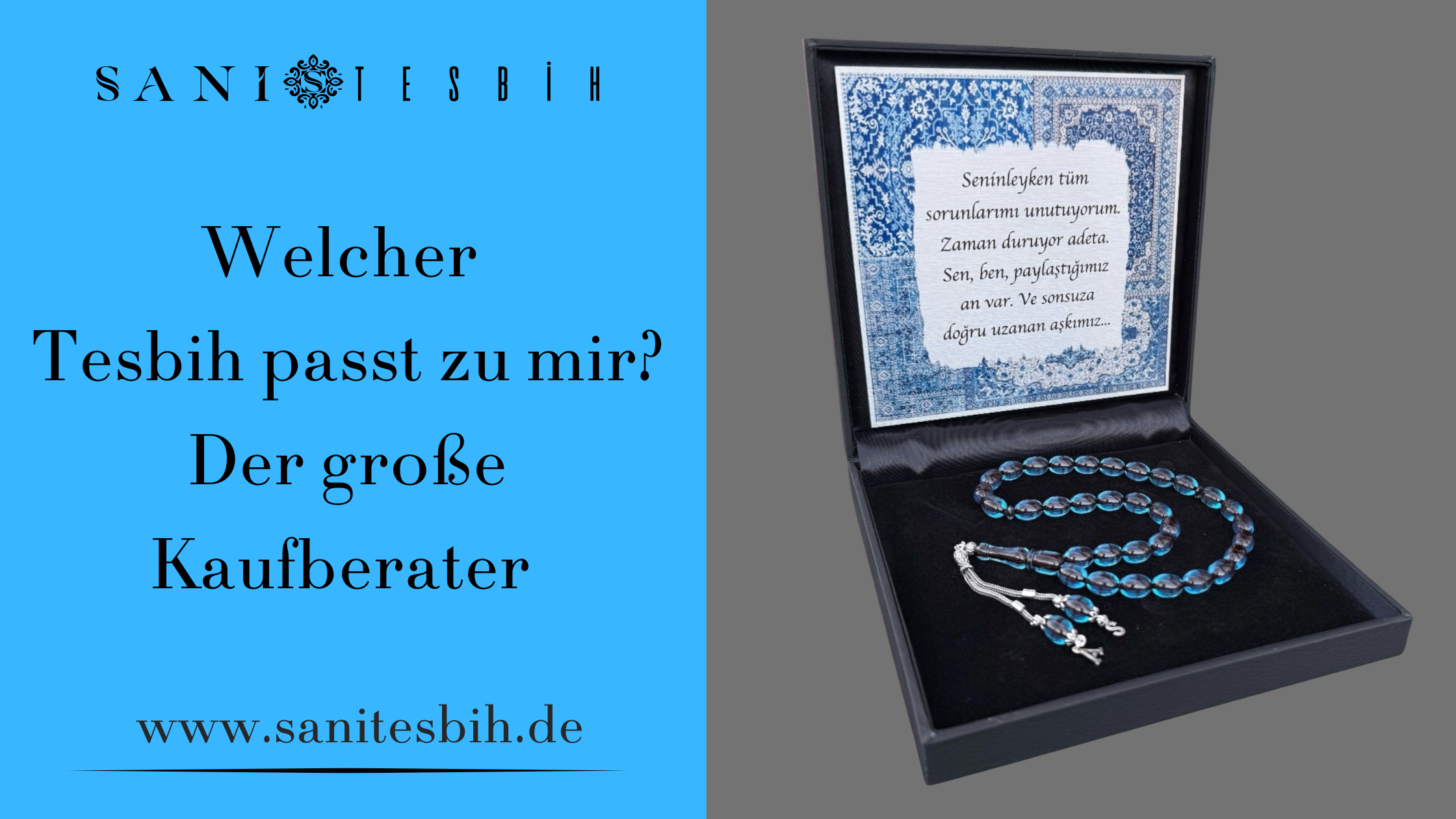 Verschiedene personalisierte Kehribar und Naturstein Tesbih im Vergleich