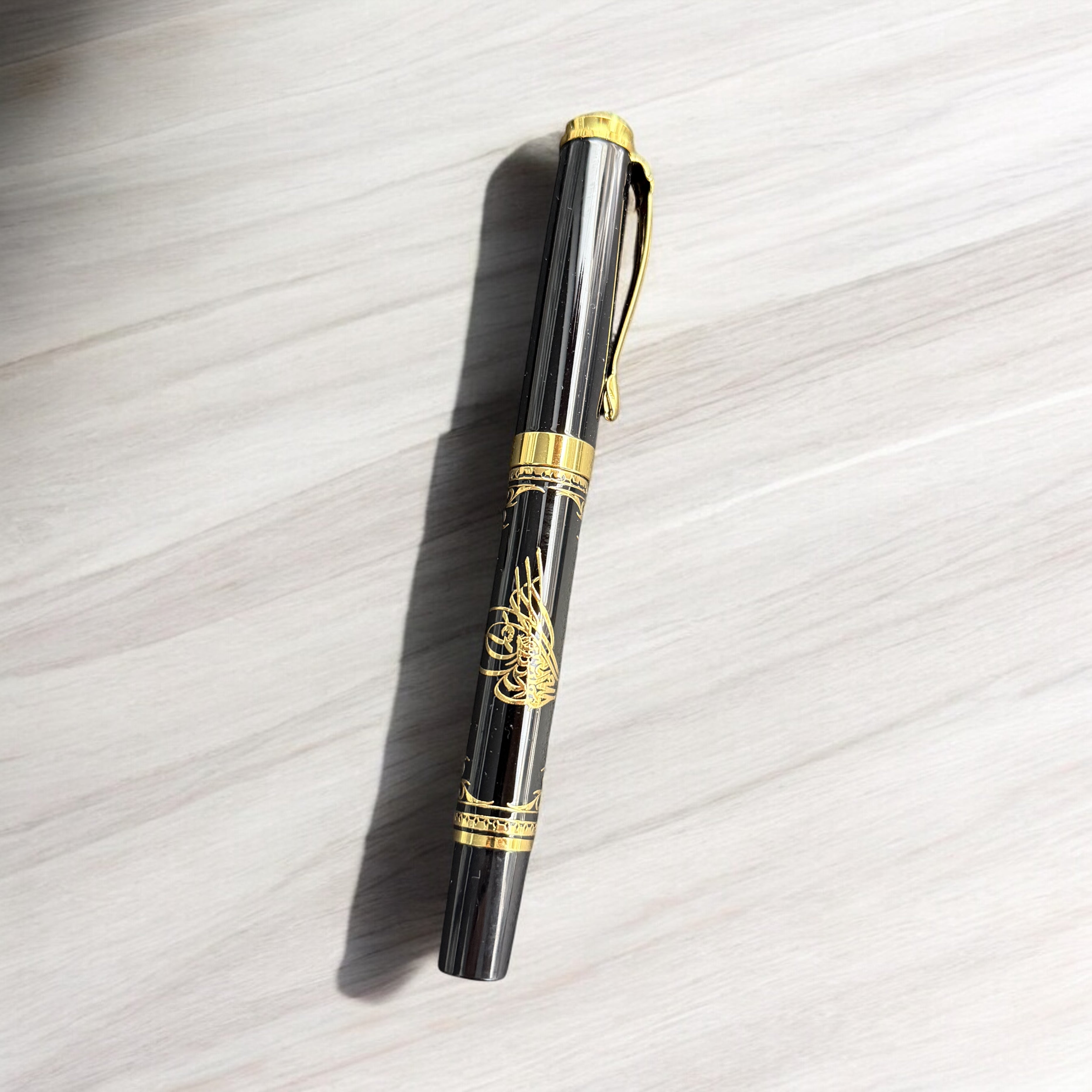 Kugelschreiber Black Gold - Tugra Logo