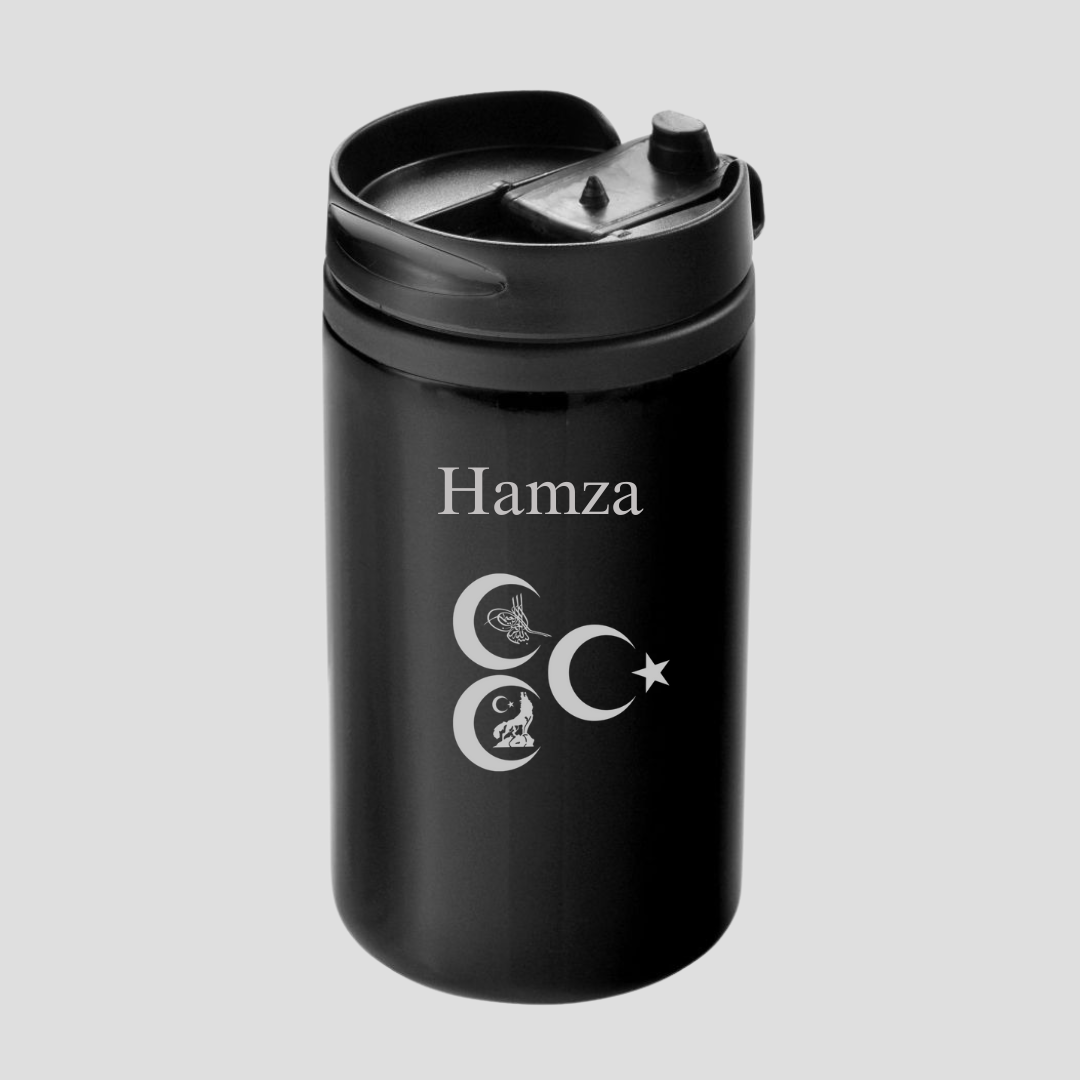 Thermobecher / Kaffebecher 3 Hilal Tugra Kurt Ay Yildiz Logo