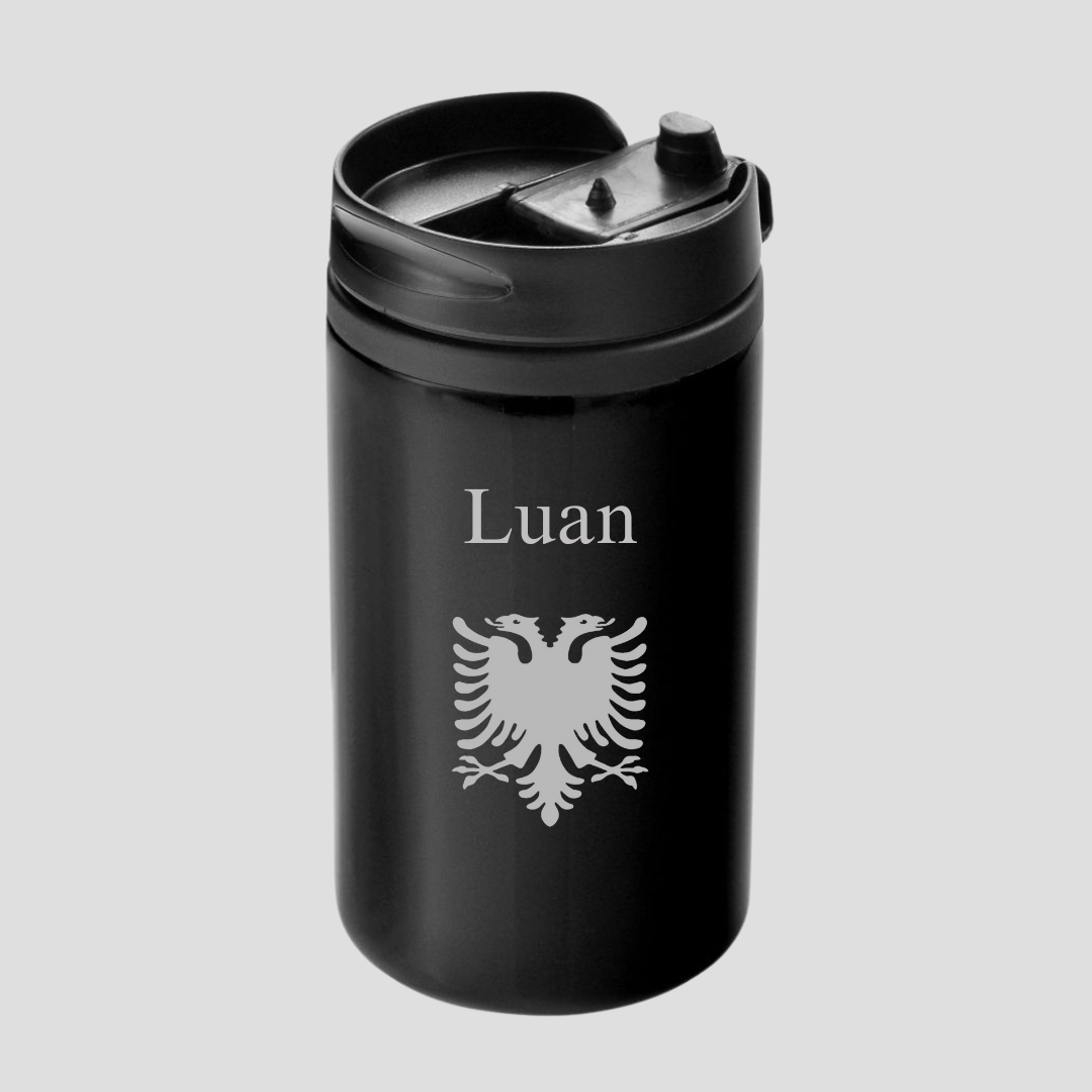 Thermobecher / Kaffebecher Albanische Adler Logo