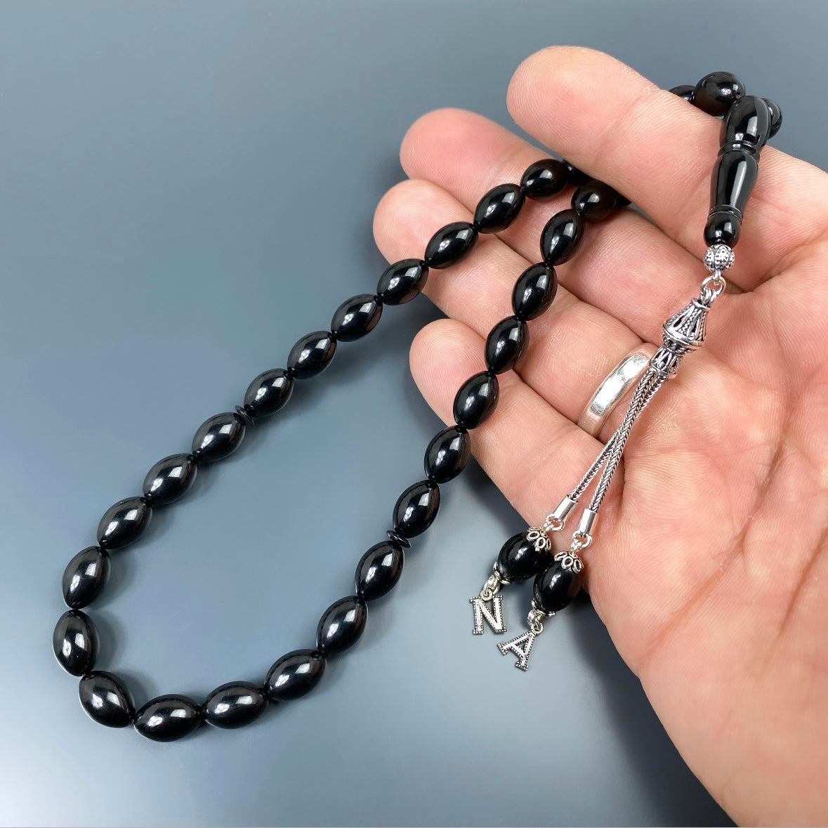 Tesbih SIKMA Kehribar 925 Silber personalisiert