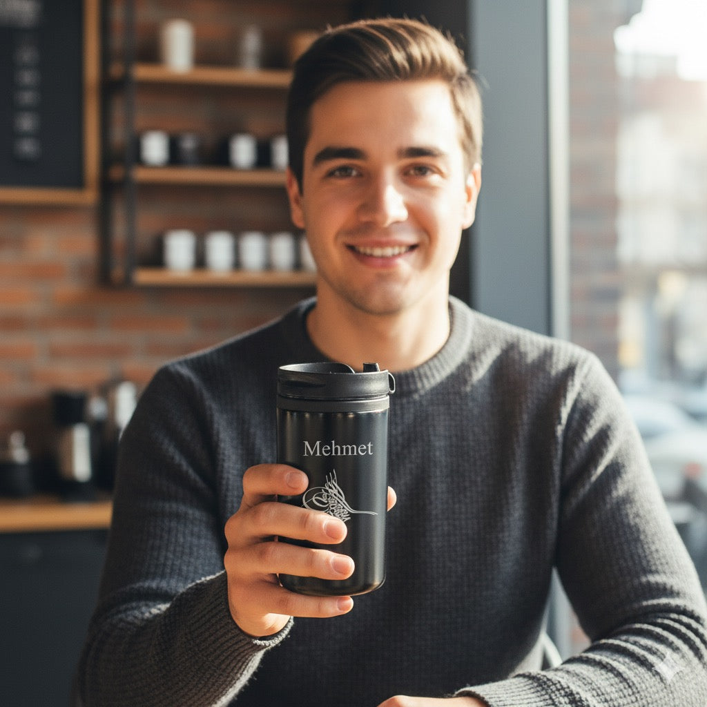 Thermobecher / Kaffebecher Tugra Logo