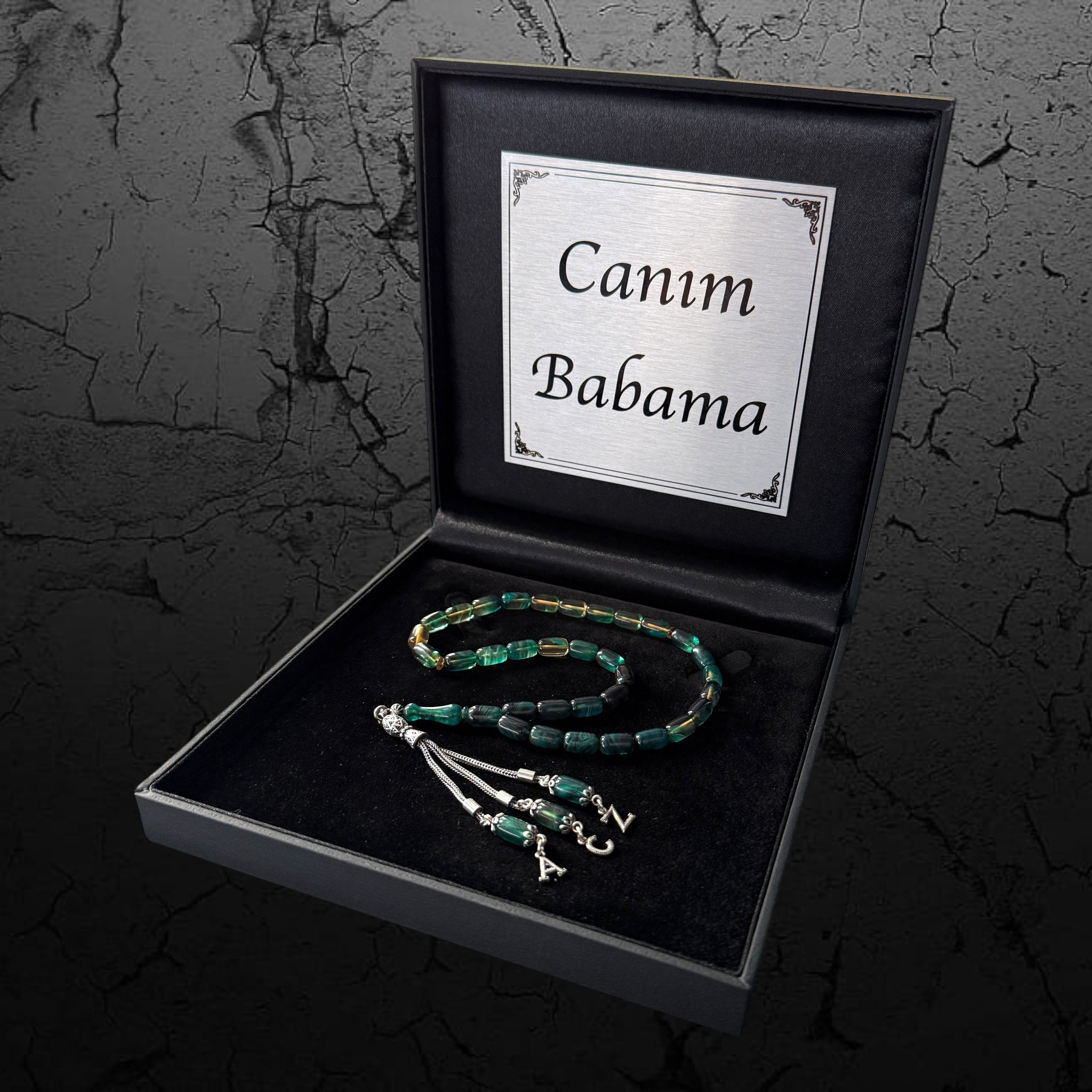 SIKMA Kehribar Tesbih 925 Silber Geschenkset mit edler Geschenkbox Limitiert