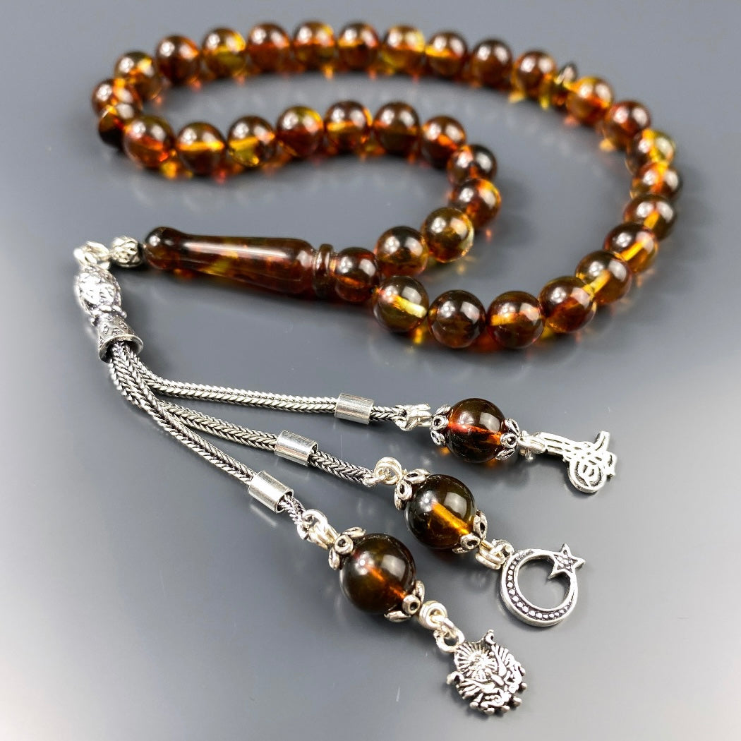 Kehribar Tesbih Braun 