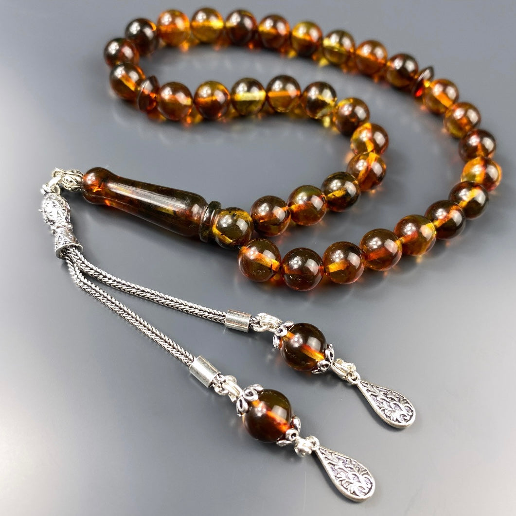 Kehribar Tesbih Basic Logo 925 Silber