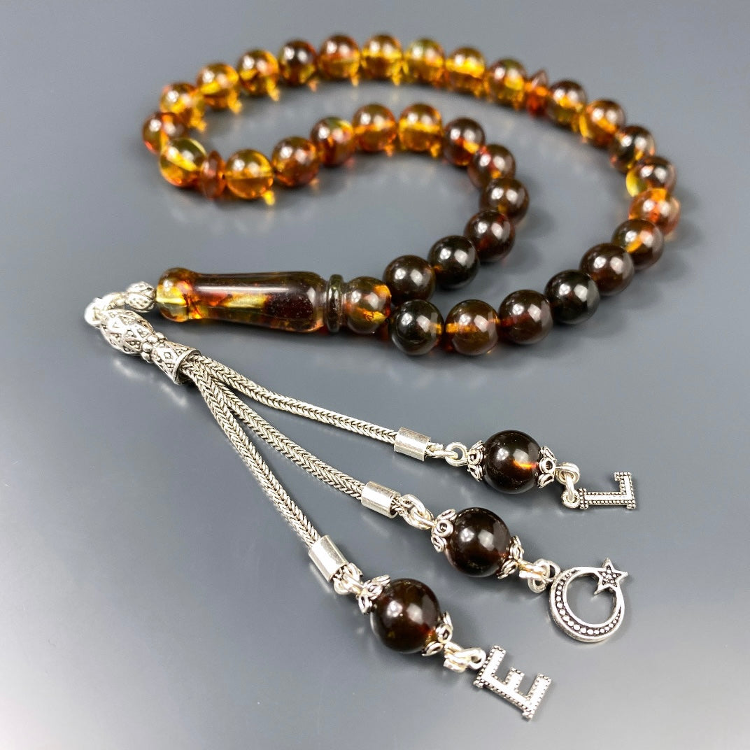 Kehribar Tesbih 925 Silber - Harf ve Logo