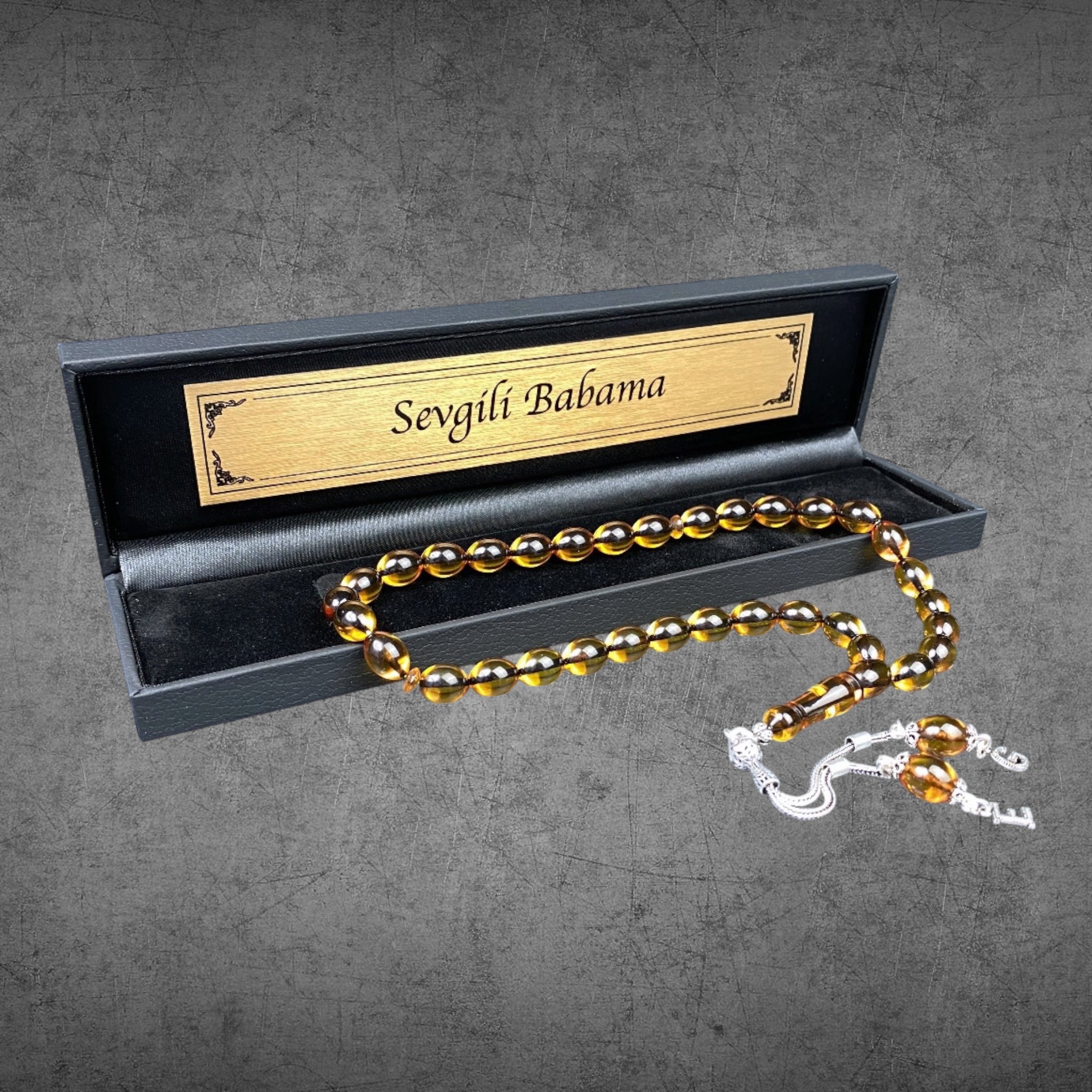 Sari Tesbih SIKMA KEHRIBAR Beyzi mit Box - 925 Silber