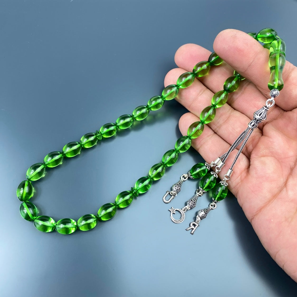 Kehribar Tesbih Gebetskette Perlenkette Männerschmuck Tesbih mit Namen personalisiert namaz tesbih