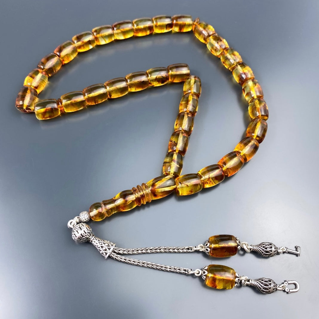 Kehribar Tesbih Gebetskette Perlenkette Männerschmuck Tesbih mit Namen personalisiert namaz tesbih