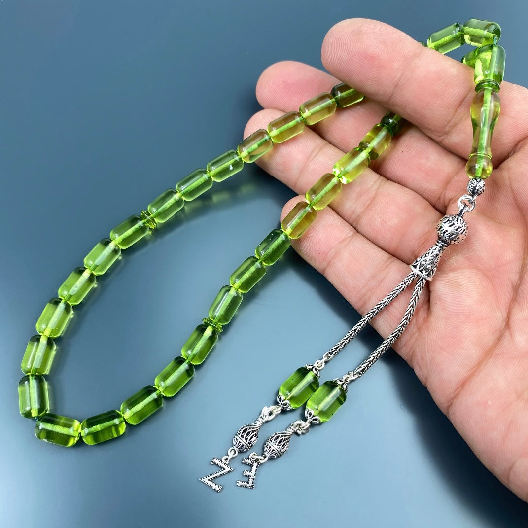 Kehribar Tesbih Gebetskette Perlenkette Männerschmuck Tesbih mit Namen personalisiert namaz tesbih
