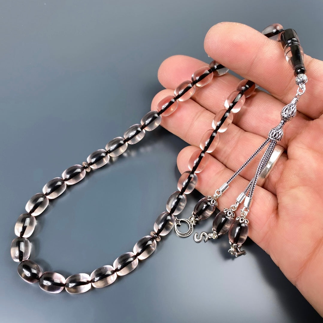 Tesbih SIKMA Kehribar 925 Silber personalisiert mit Logo