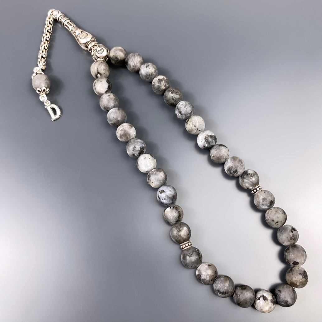 Tesbih Ay Yildiz Logo Larvikit 925 Silber