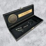 Tesbih / Gebetskette Geschenkset Black -Bereket Ayeti klein Logo
