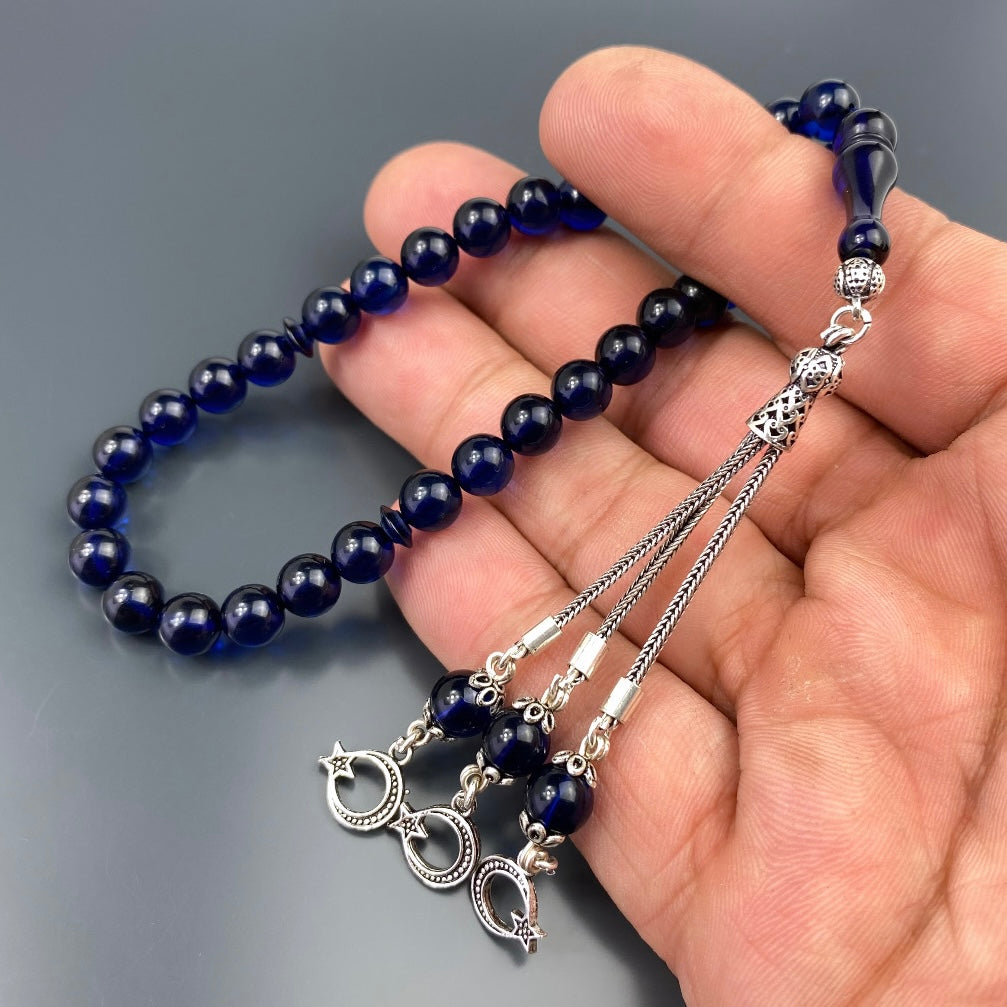 Kehribar Tesbih Gebetskette Perlenkette Männerschmuck Tesbih mit Namen personalisiert namaz tesbih