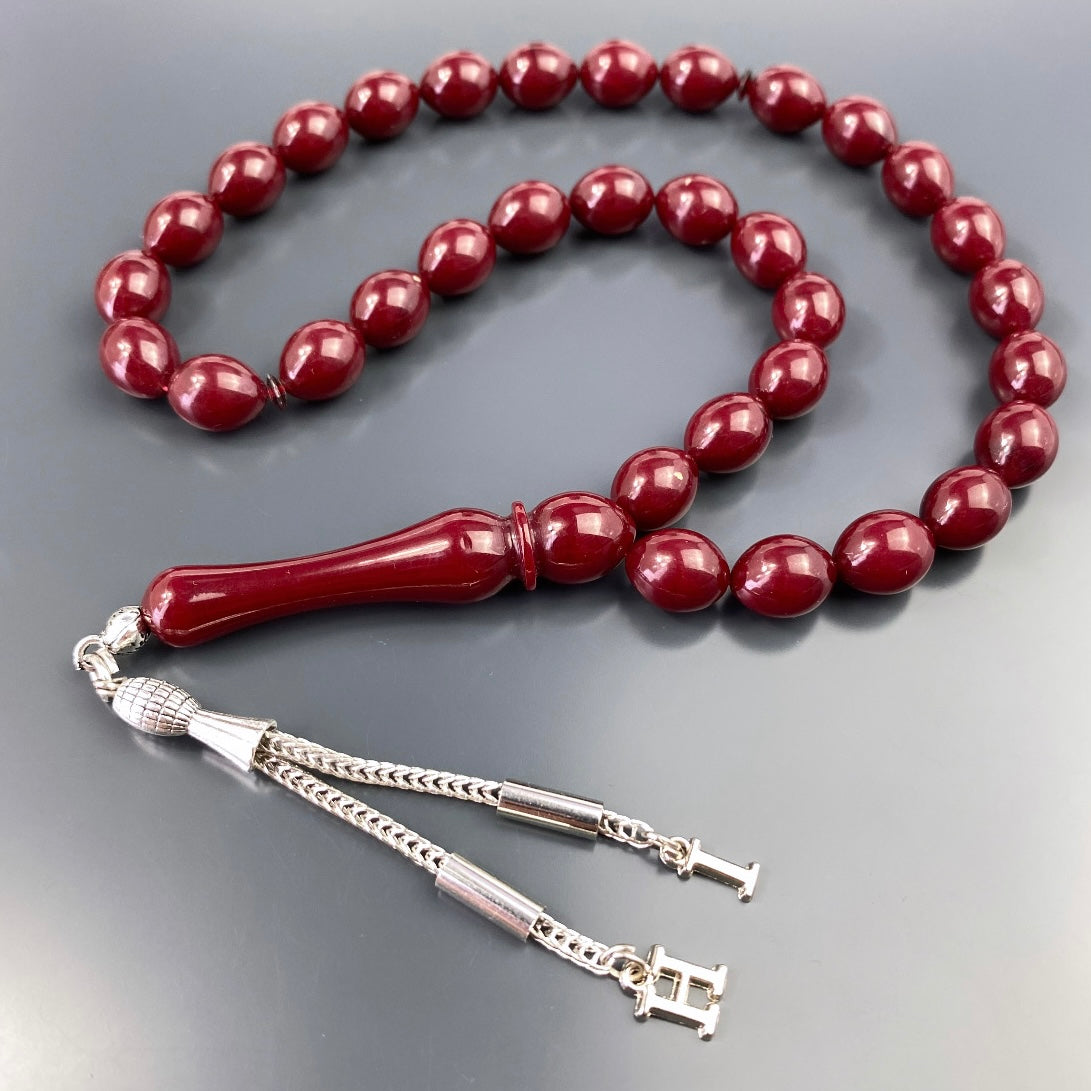kehribar Tesbih Gebetskette Farblick islam bernstein geschenke für männer kette personalisiert mit Buchstaben für geschenk mann