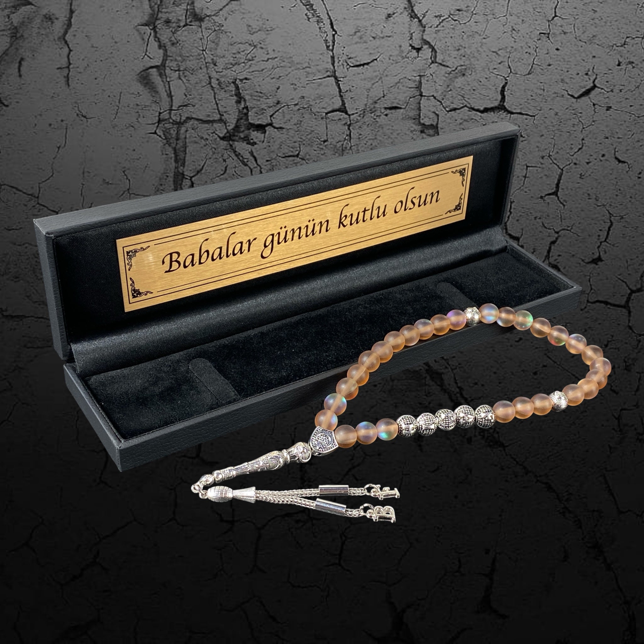 Tesbih mit Namen personalisiert als Geschenk für Ramadan und Bayram oder Vatertag
