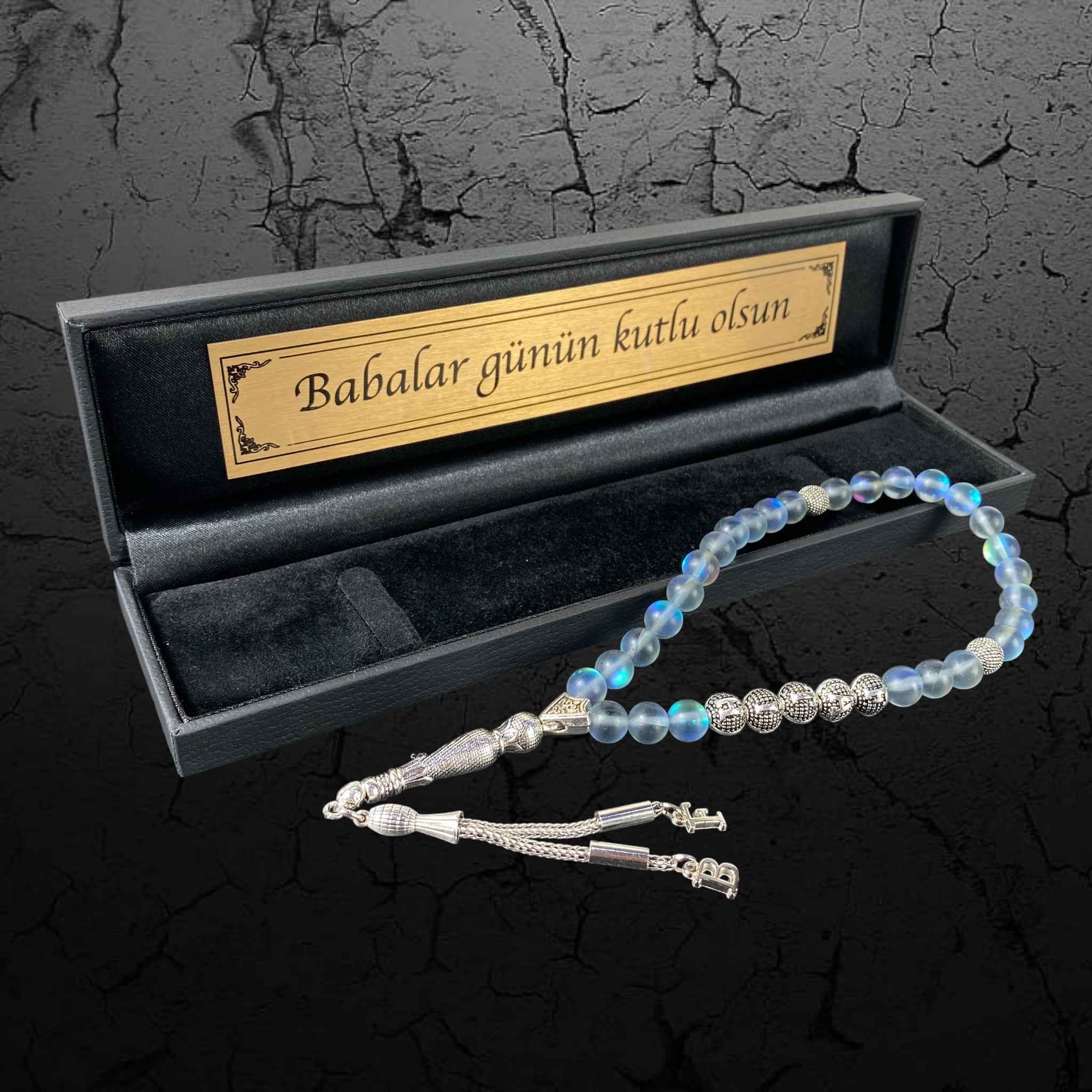 Tesbih Geschenkset mit Namen und eleganter Geschenkbox
