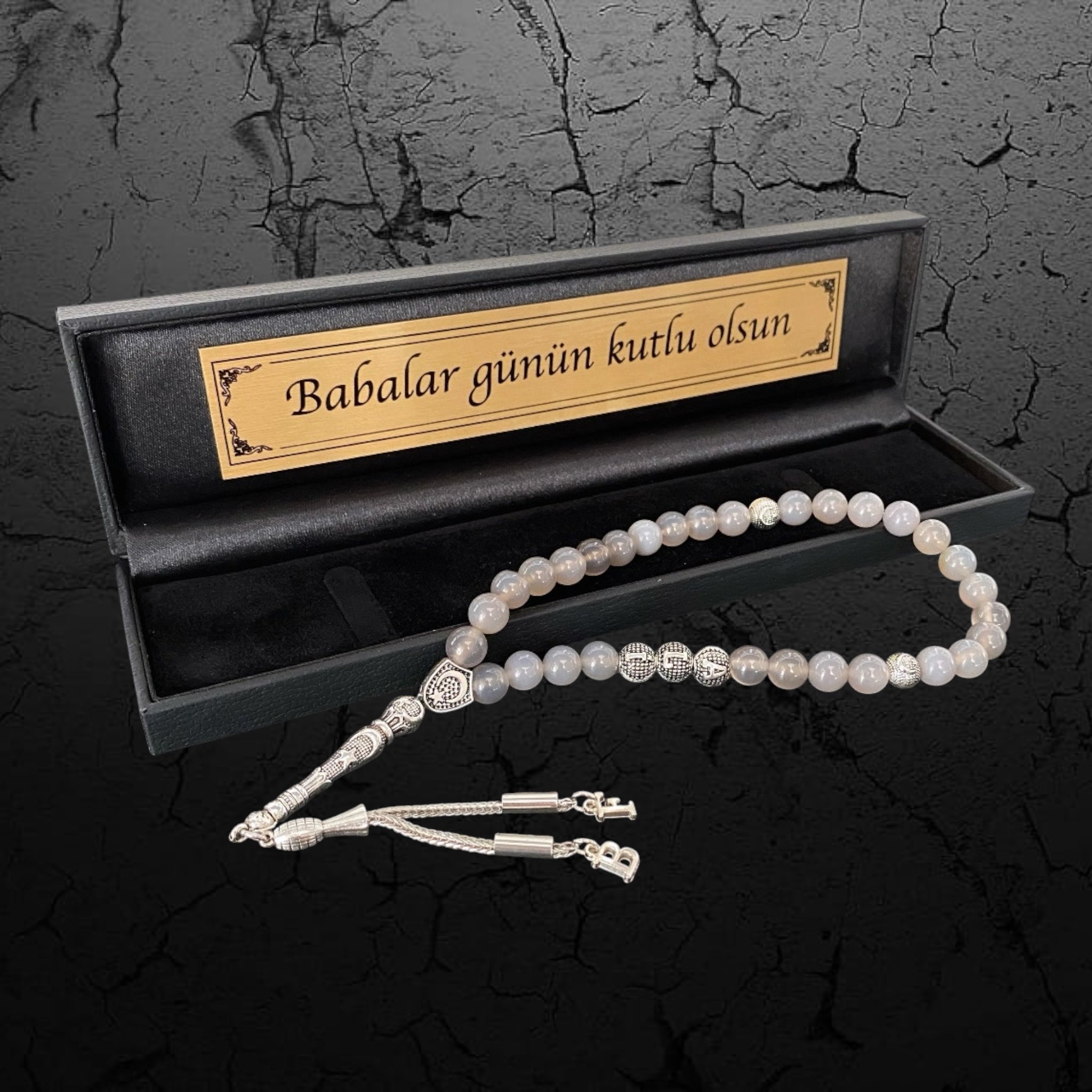 Personalisierter Tesbih für Männer und Frauen mit Geschenkbox